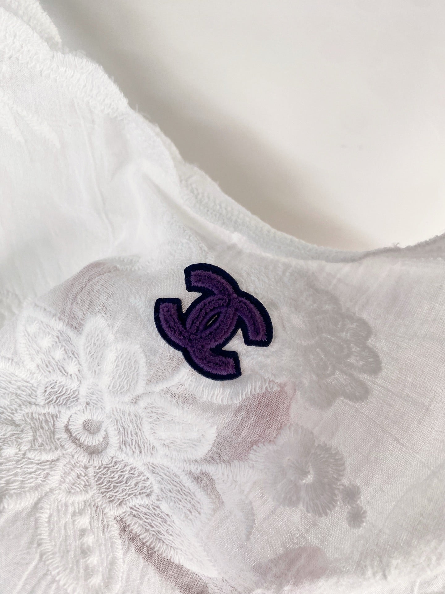 Chanel 2026 Flower Camisole White Cotton Nylon