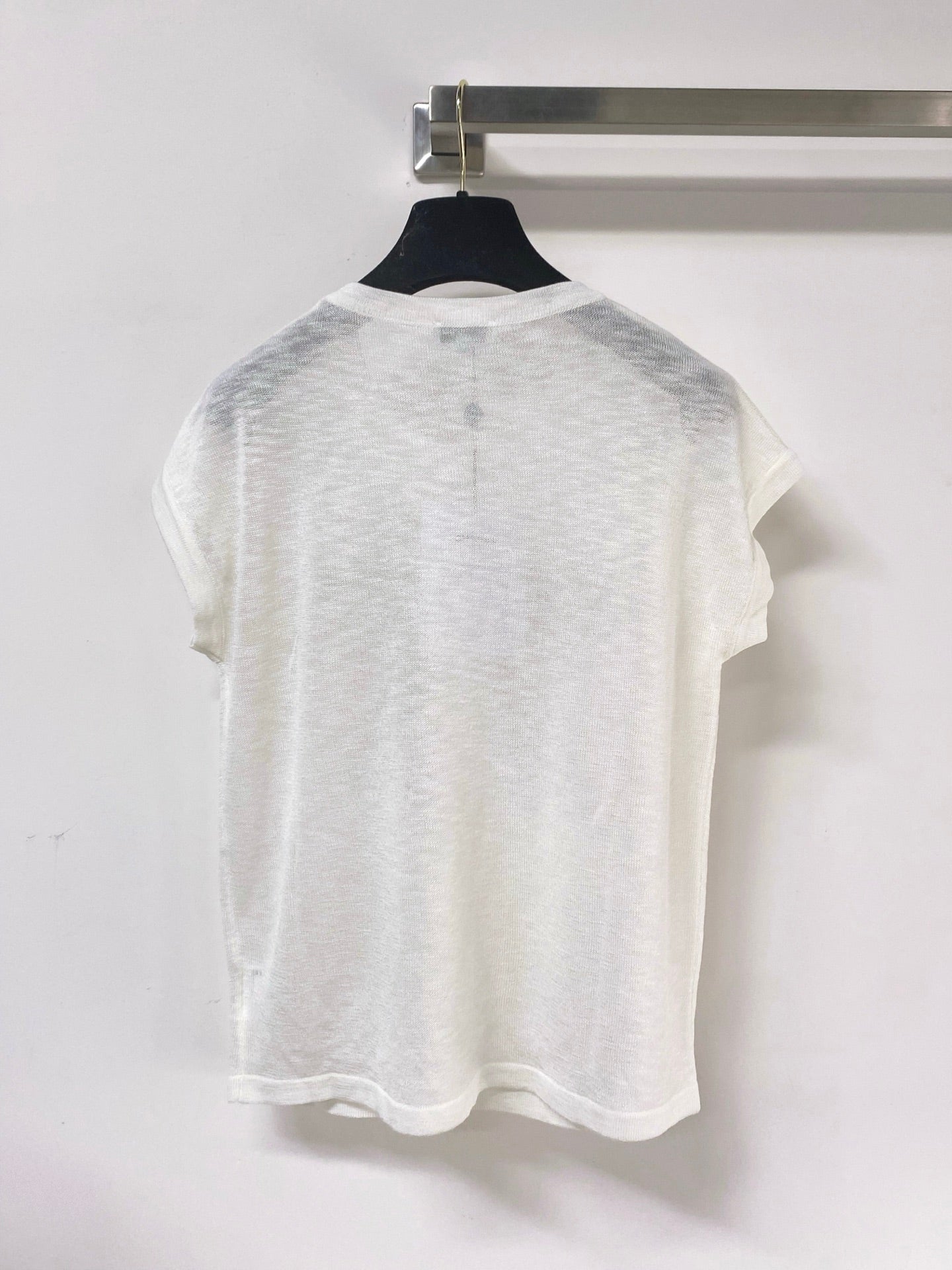 Chanel 2026 Short-Sleeve Shirt Bow Graphic Acrylic 375054
