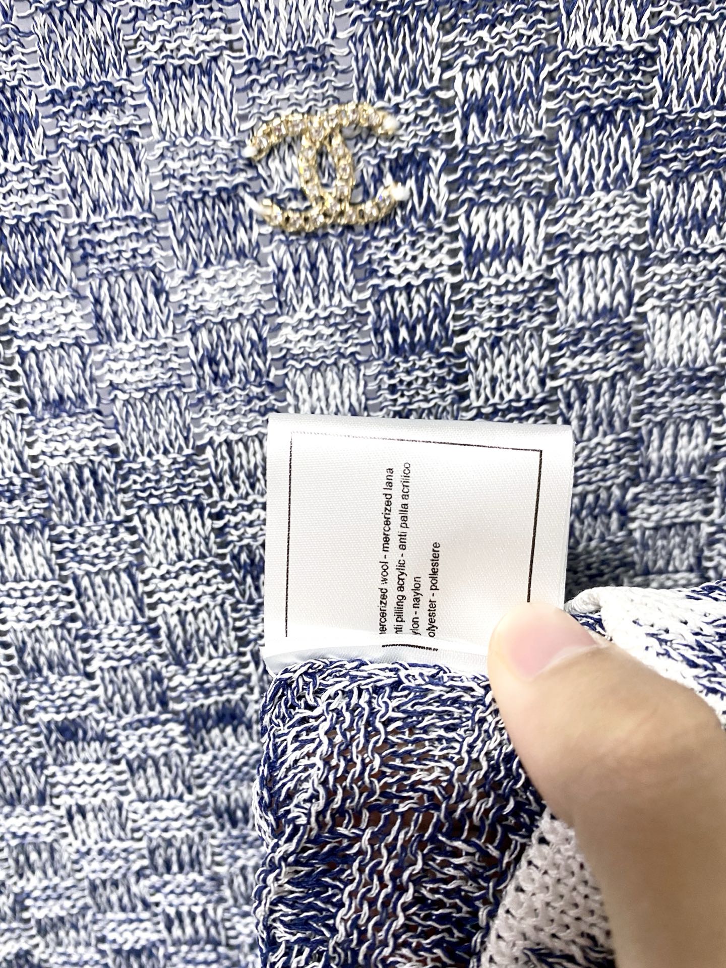 Chanel 2026 Short-Sleeved Shirt Mercerized Wool 439836