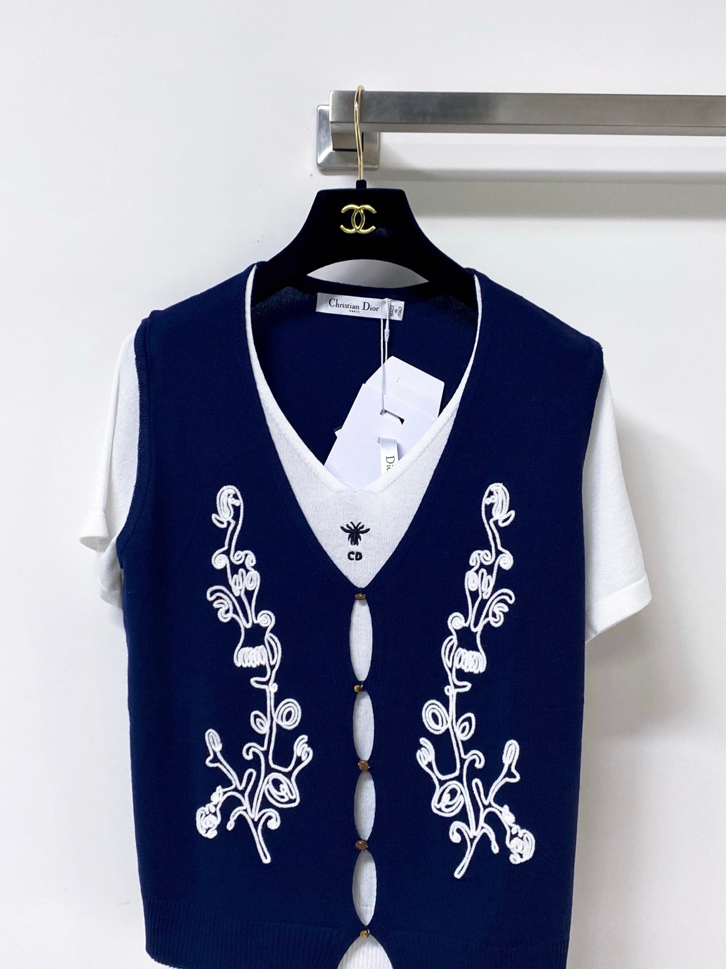Dior 2026 Layered-look Knit Top Polyamide 442953
