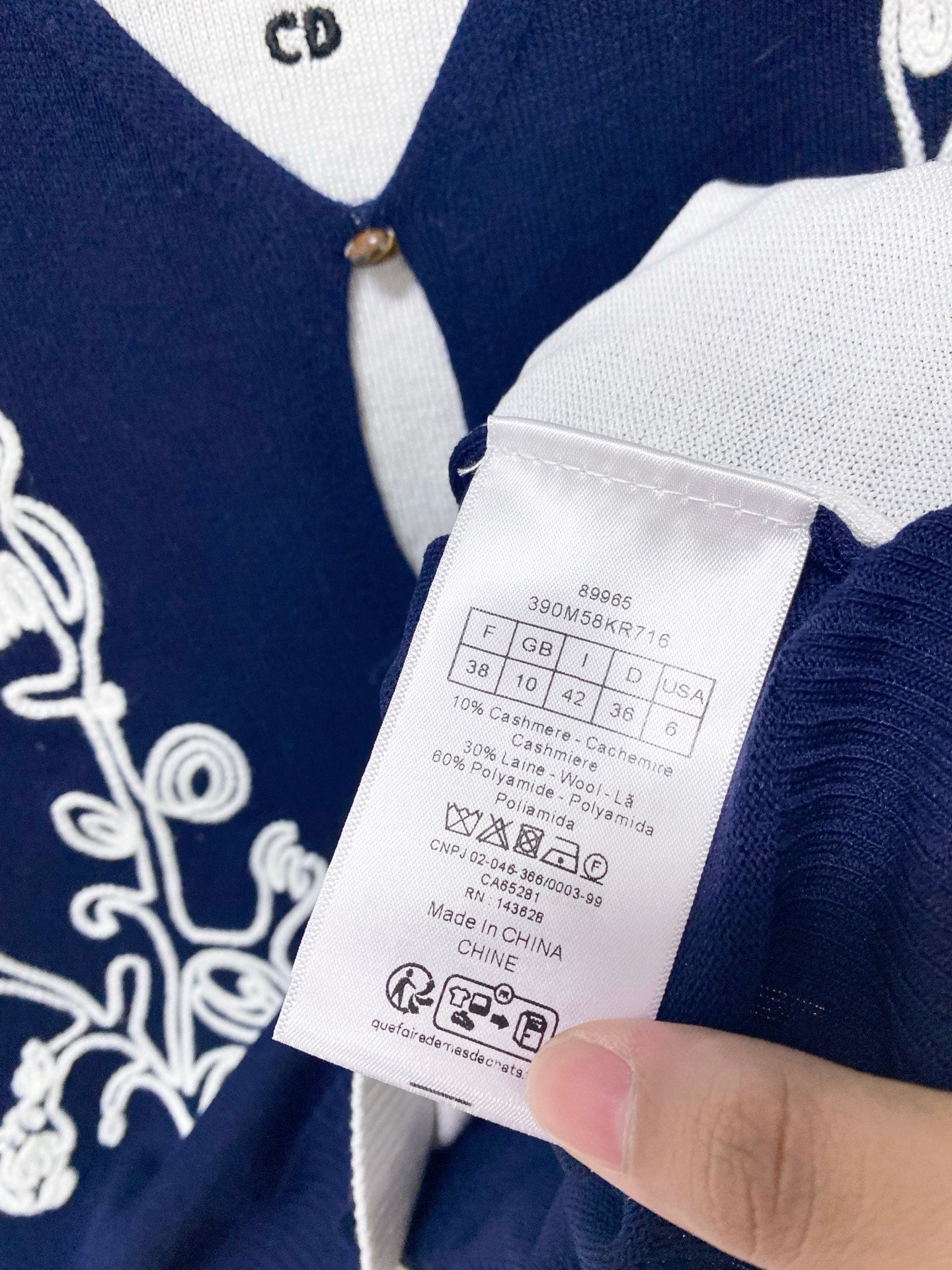 Dior 2026 Layered-look Knit Top Polyamide 442953