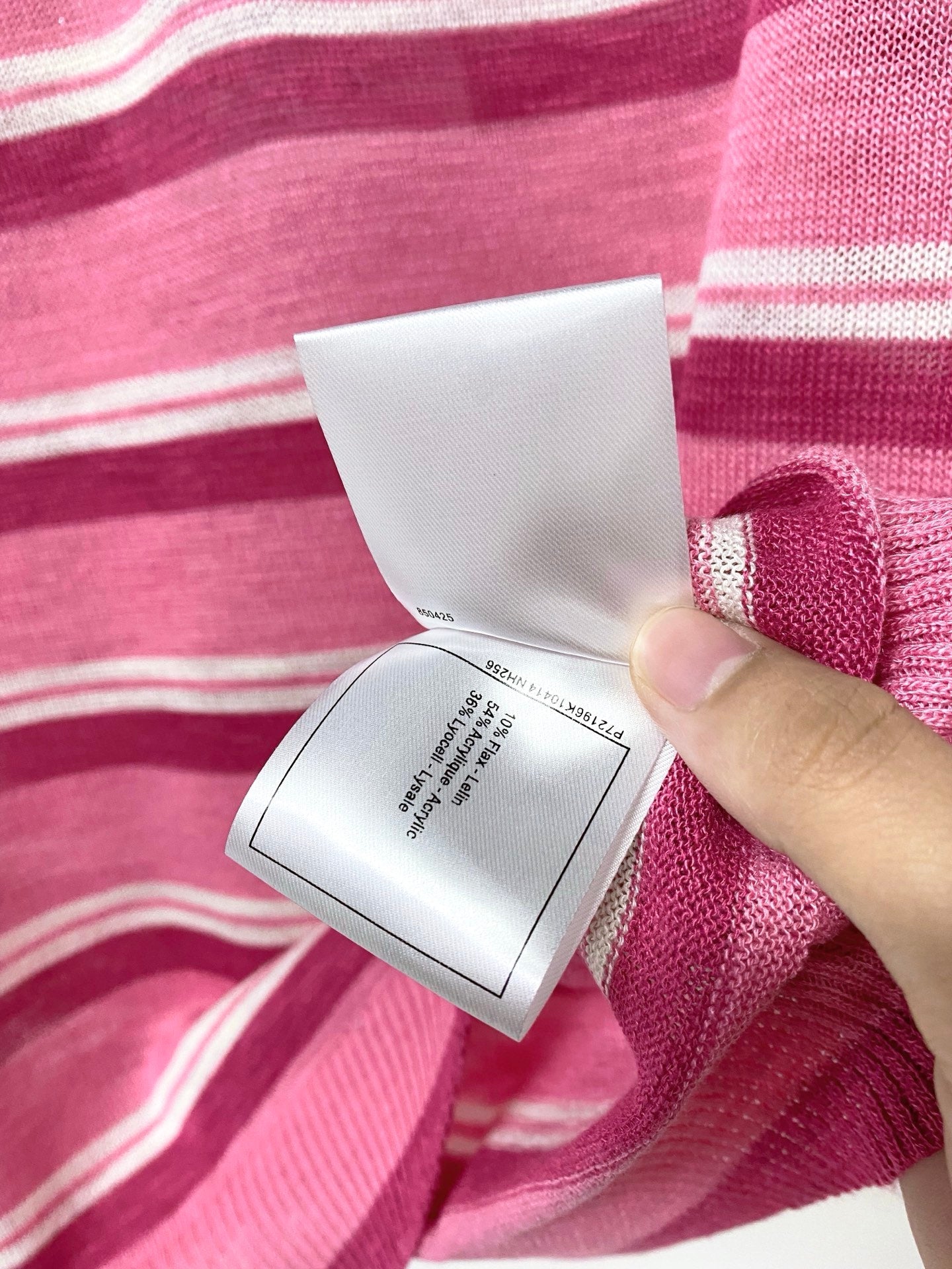 Chanel 2026 Knit Sleeveless Polo-Neck Top Pink Lelin 449878