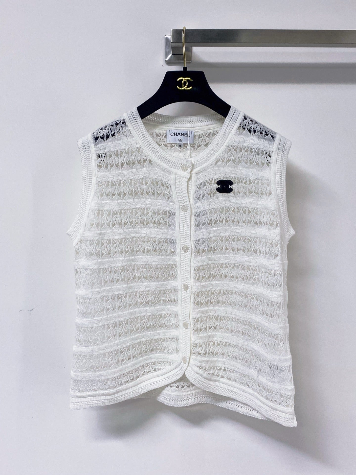 Chanel 2026 Knit Vest Vibrant Wool Laine 454064