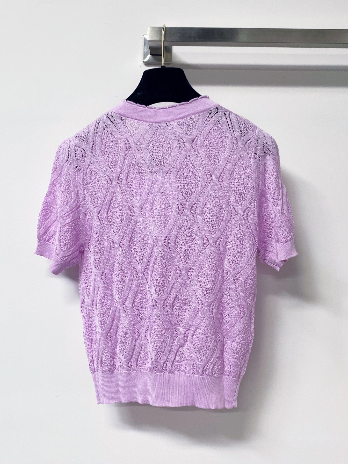 Chanel 2026 Pointelle Knit Cardigan Tencel 459058