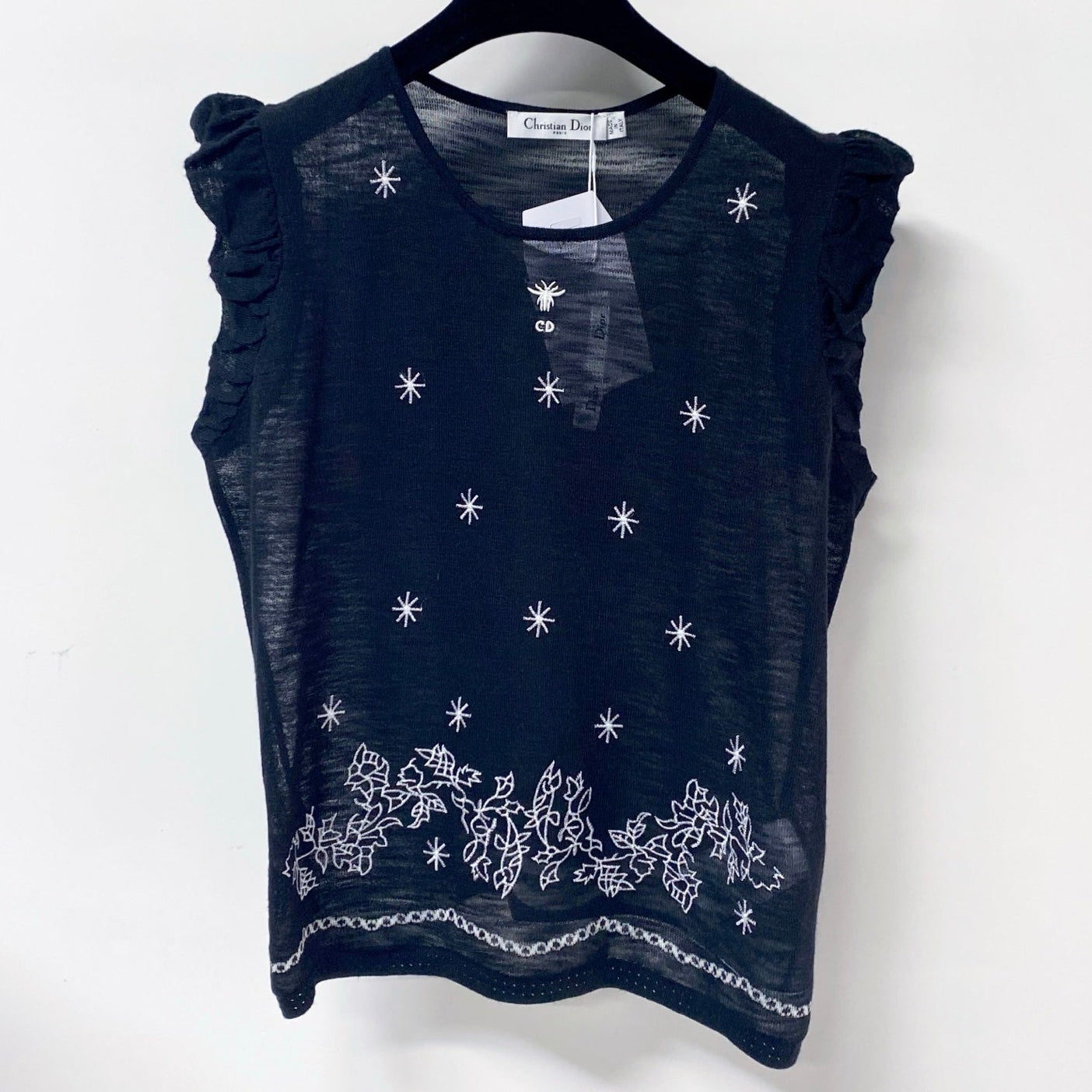 Dior 2026 Sleeveless Knit Vest Black Polyamide 479939