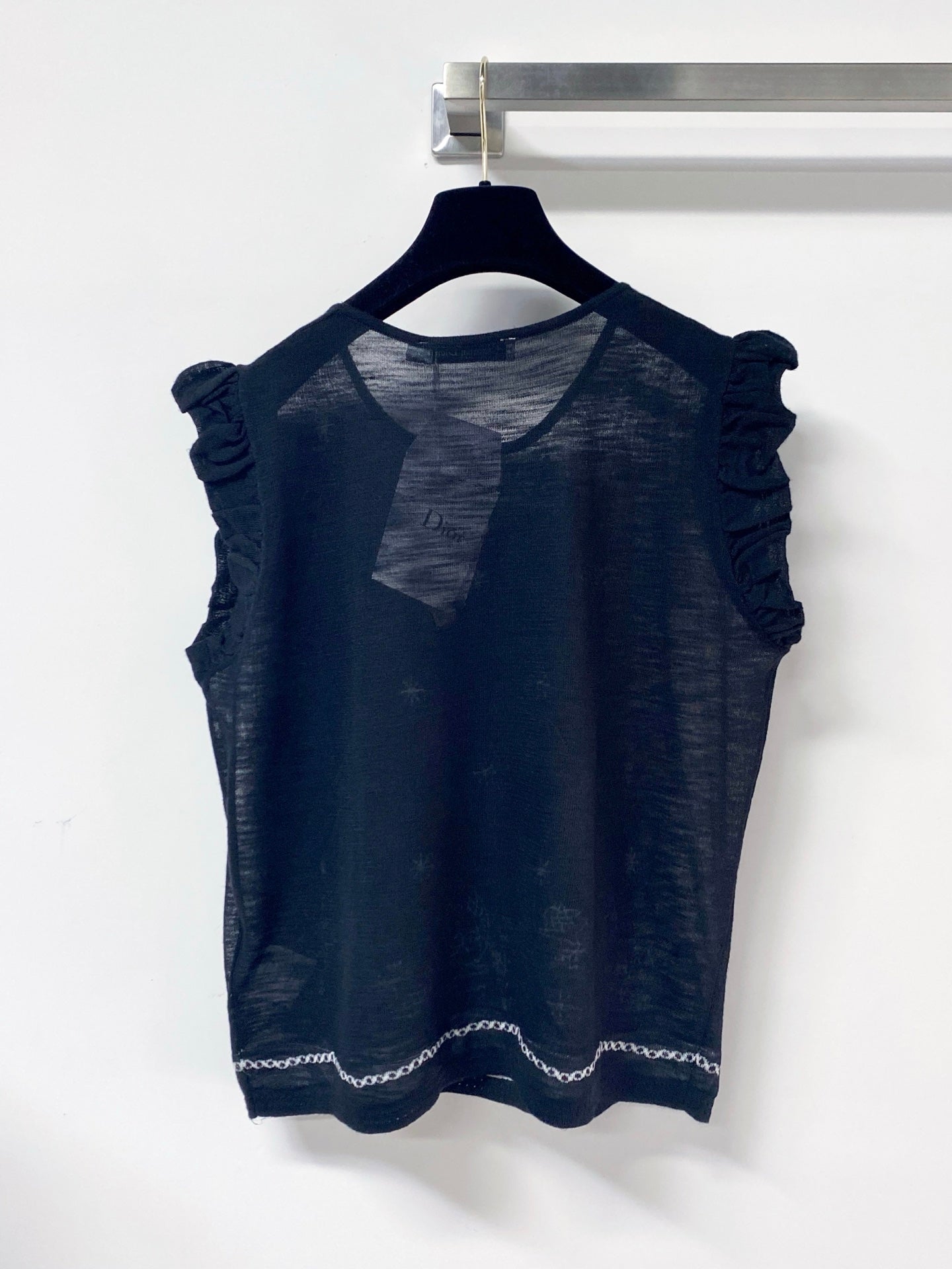Dior 2026 Sleeveless Knit Vest Black Polyamide 479939