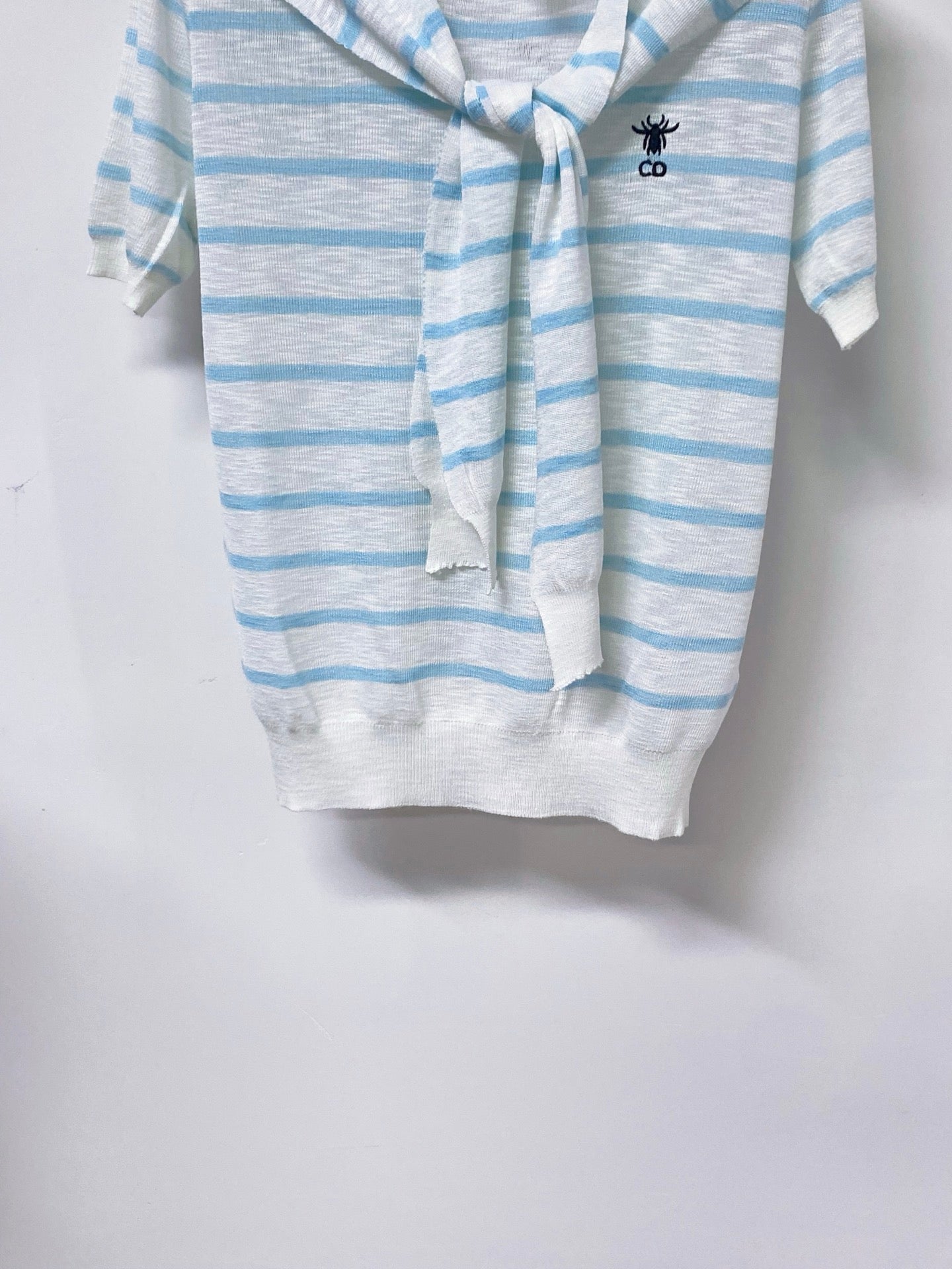 Dior 2026 Polo Shirt Featuring A Tie-neck Detail Acrylic 479903