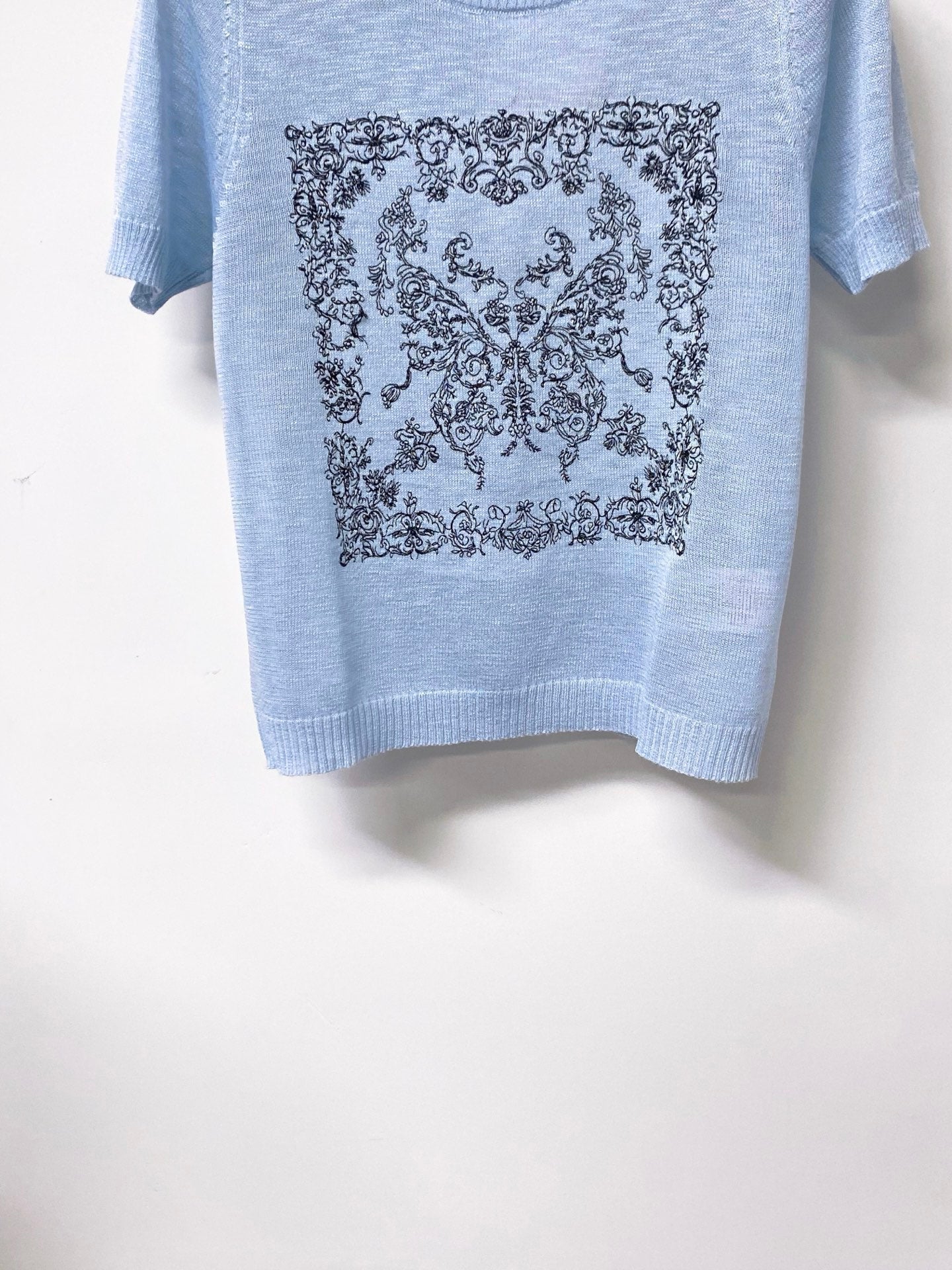 Dior 2026 Short-Sleeve Shirt Embroidered Arabesque Viscosa 487986