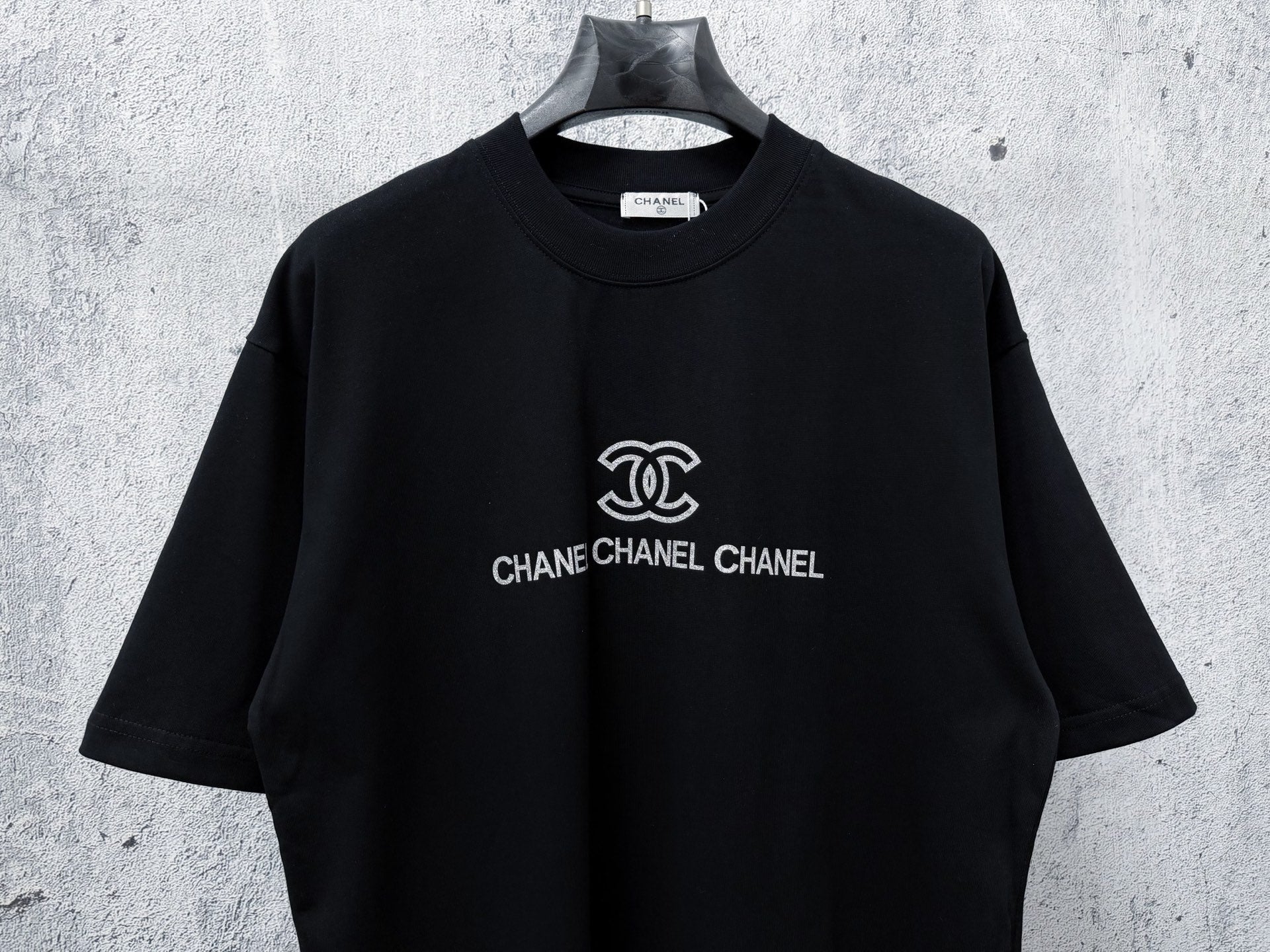 CC 2026 Short Sleeve T-Shirt Silver Powder Print Cotton 129279