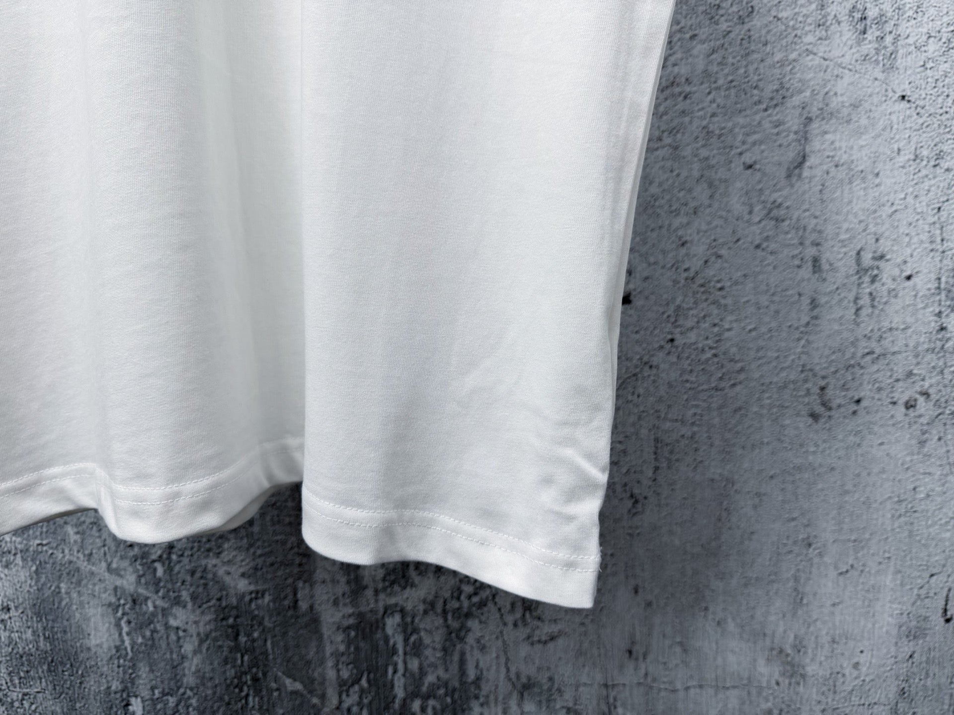 CC 2026 Short Sleeve T-Shirt Silver Powder Print Cotton 129279