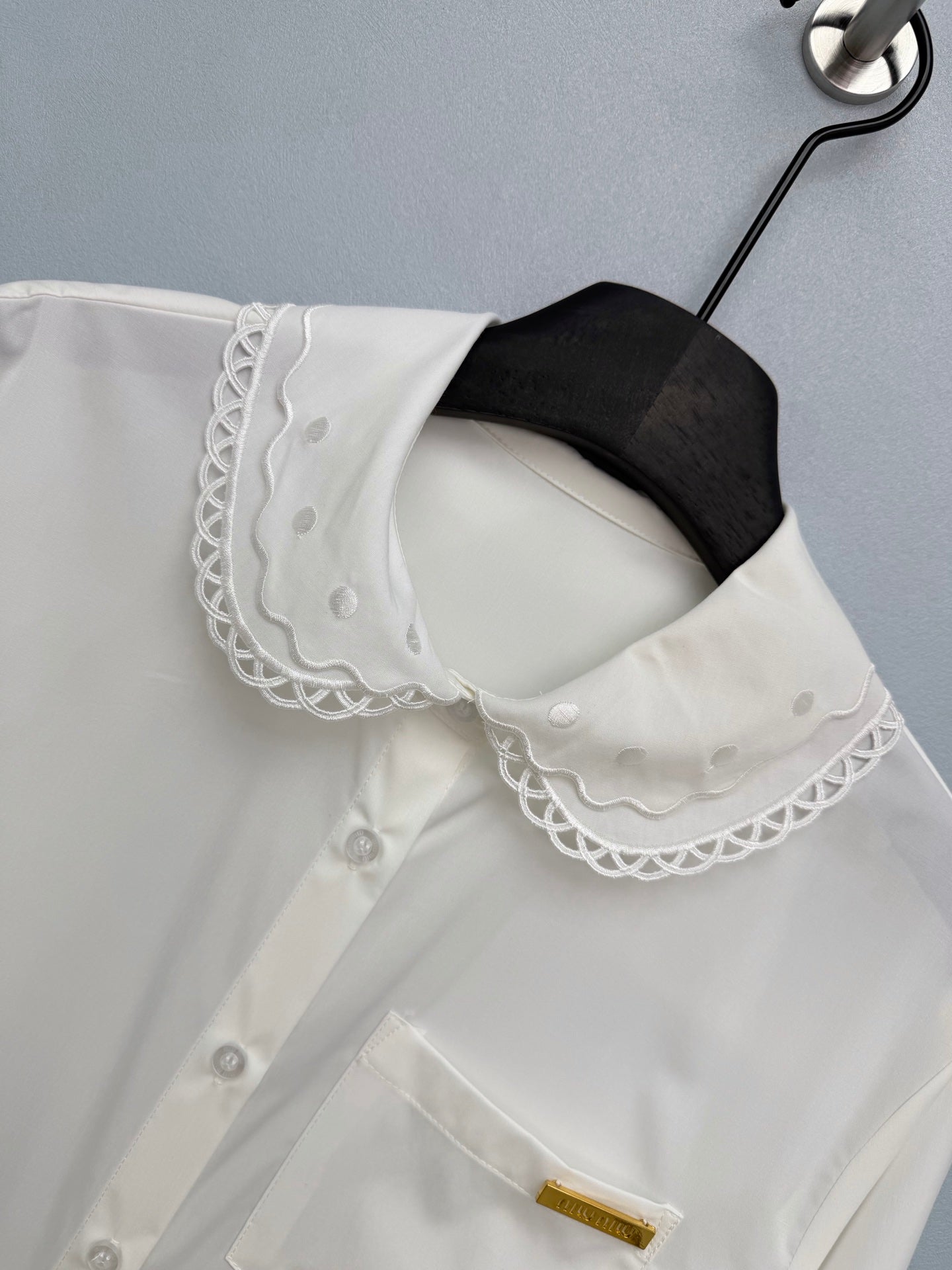 MiuMiu 2026 Long-Sleeve Shirt Cotton 643283