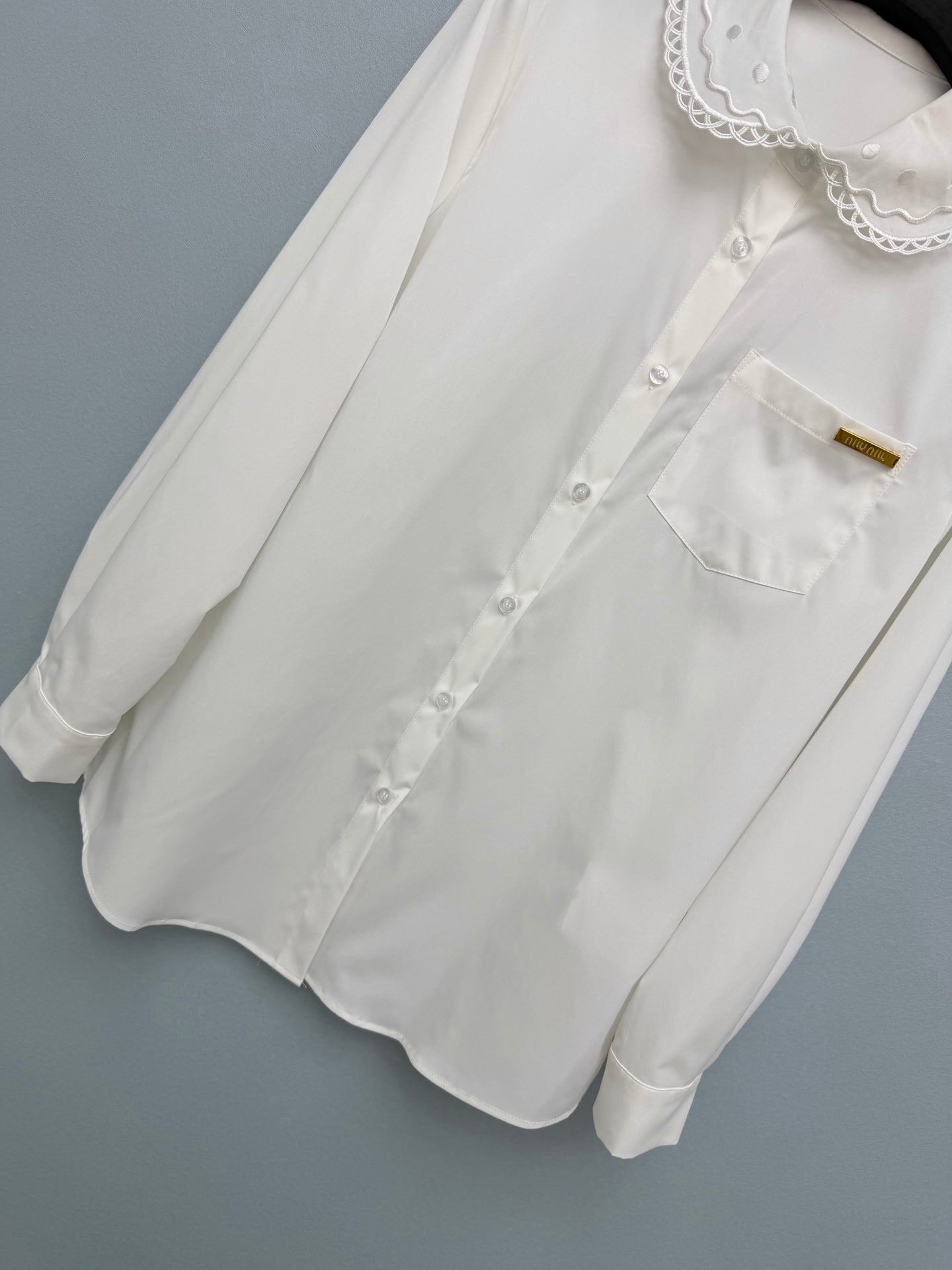 MiuMiu 2026 Long-Sleeve Shirt Cotton 643283