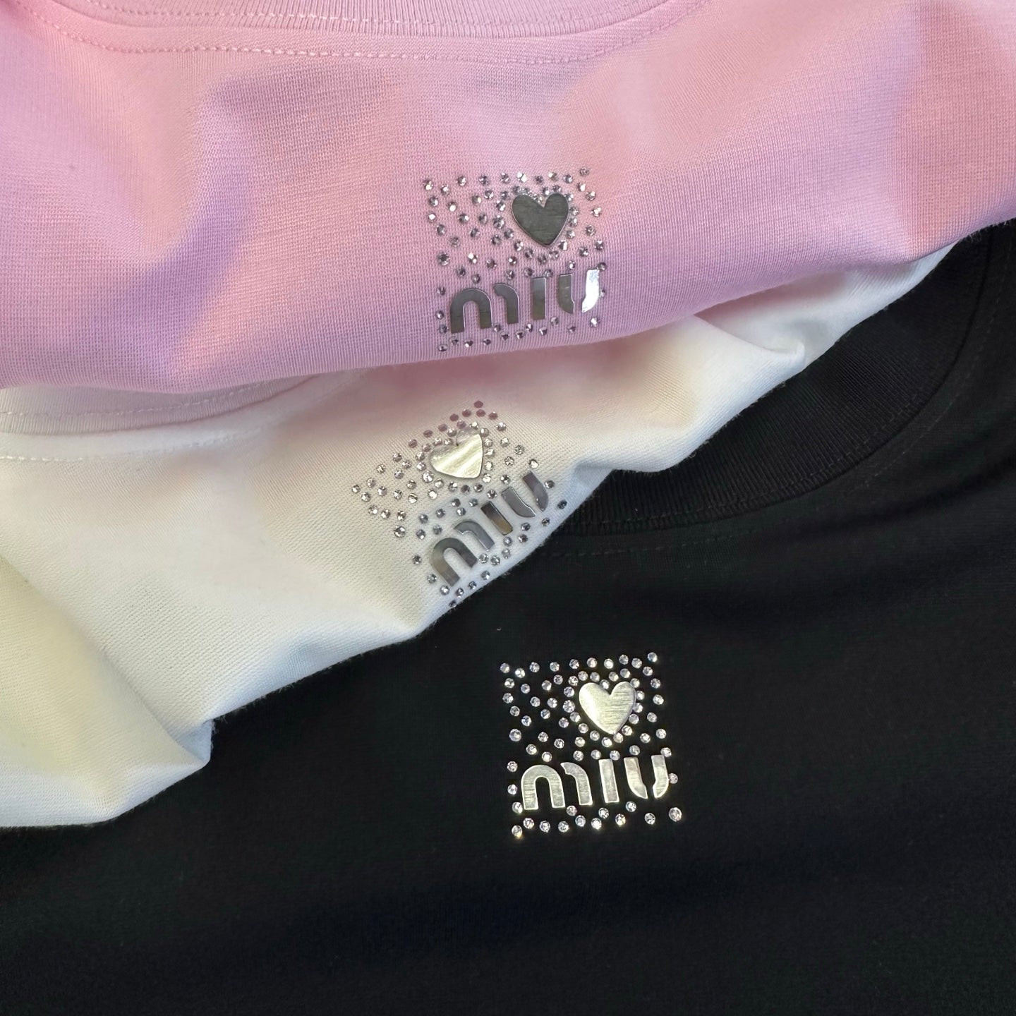 Miumiu 2026 T-shirt Mercerized Cotton 374818