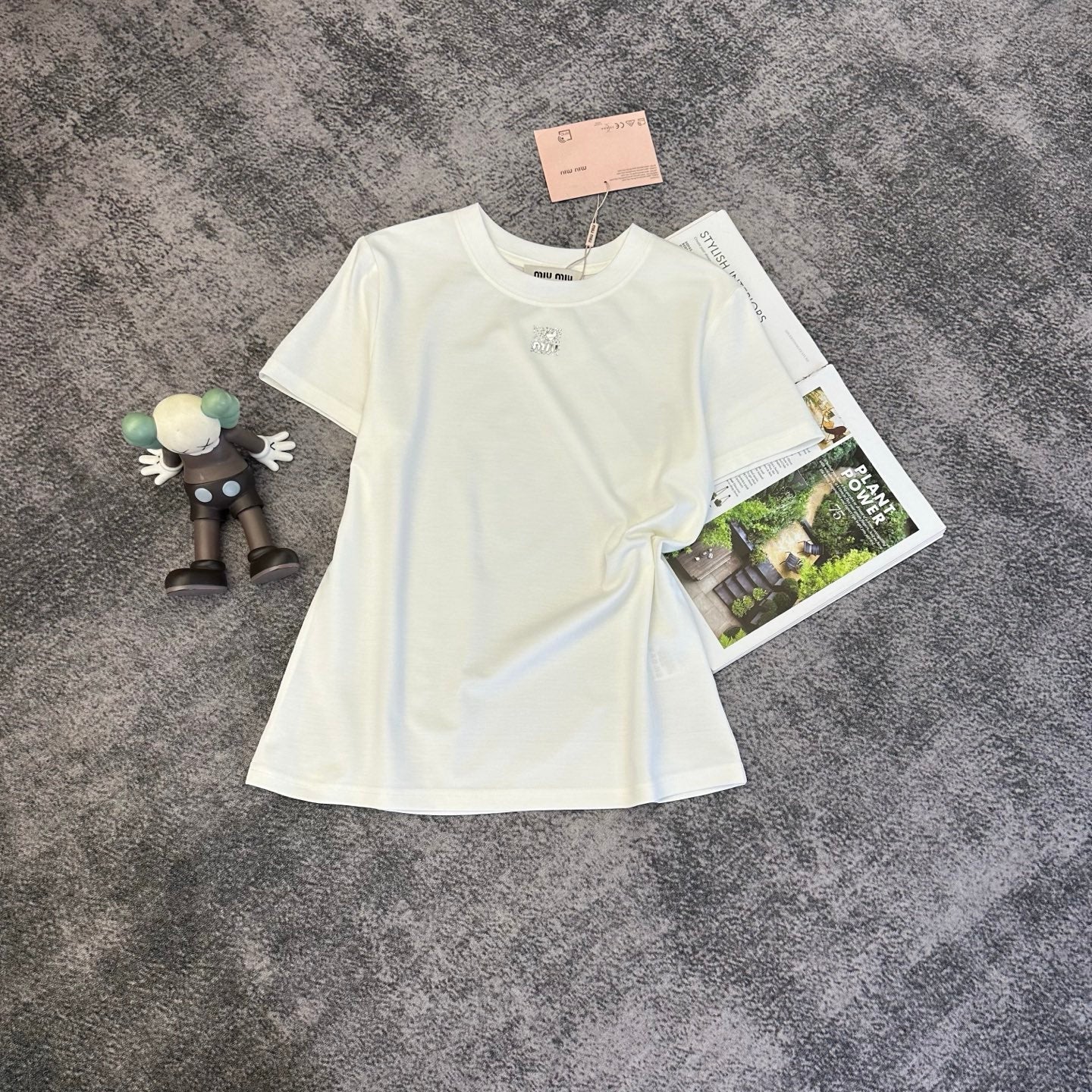 Miumiu 2026 T-shirt Mercerized Cotton 374818