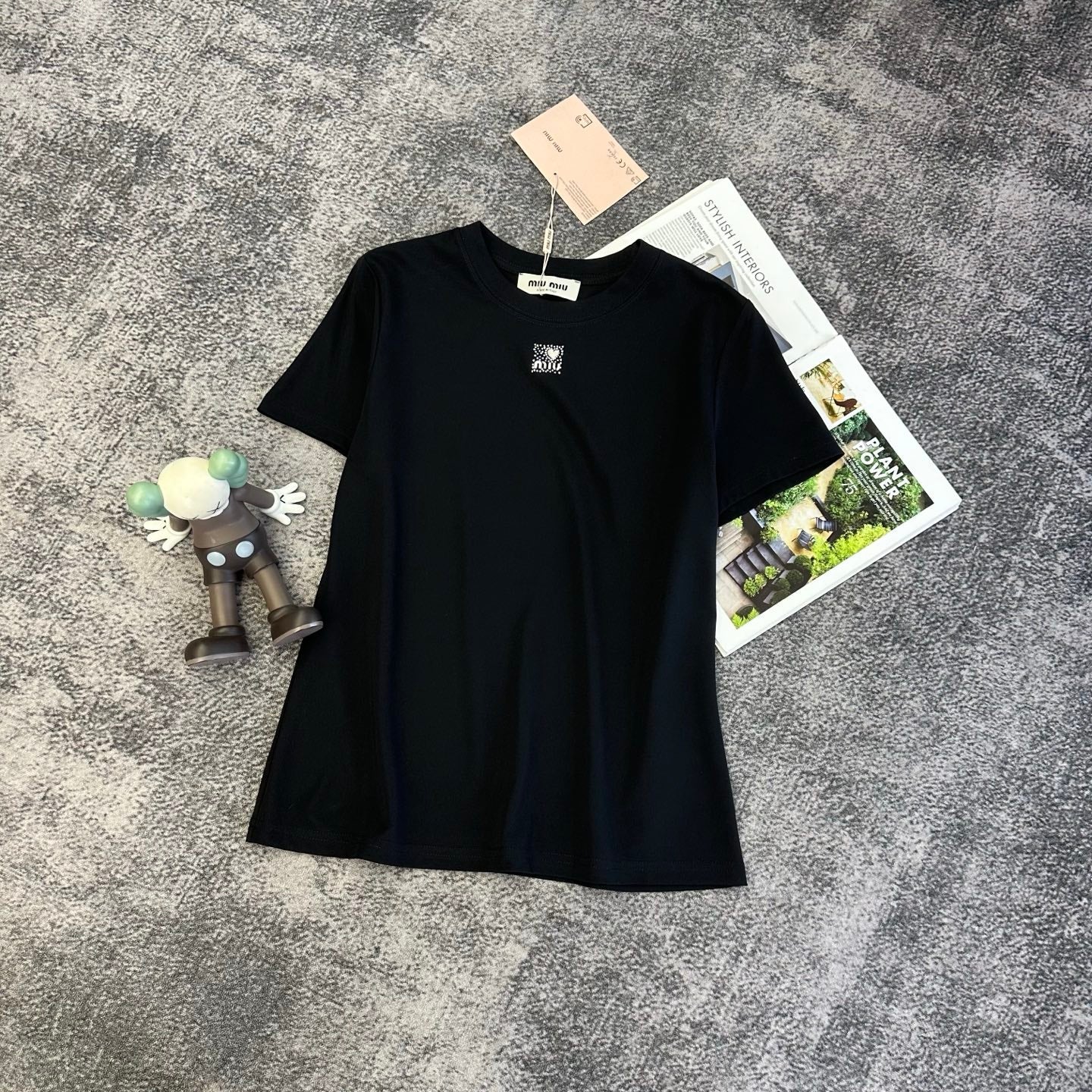 Miumiu 2026 T-shirt Mercerized Cotton 374818