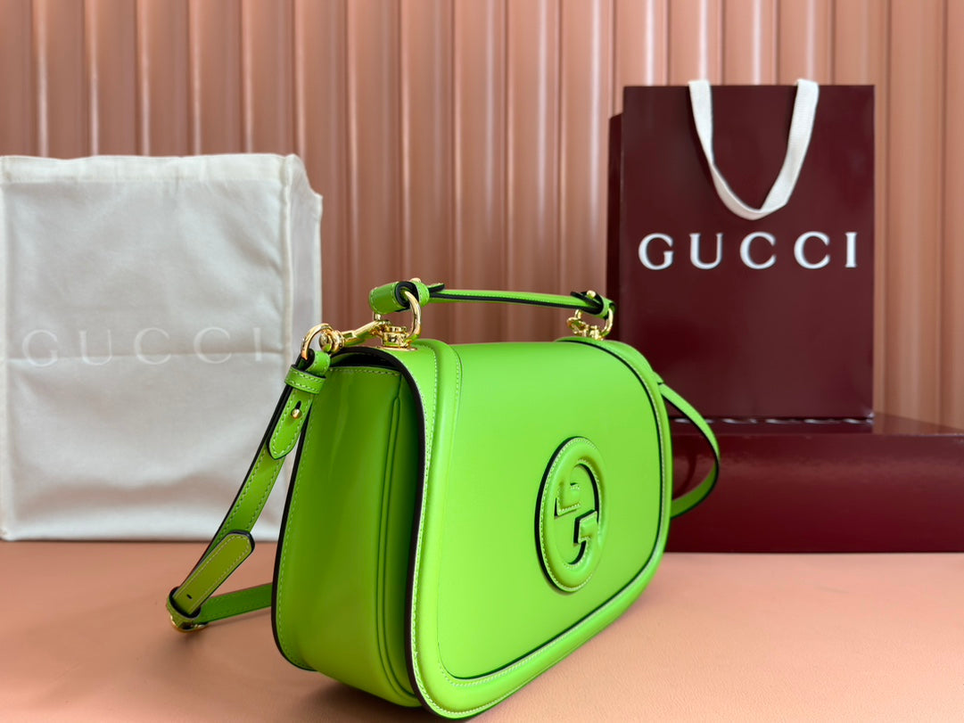 Gucci 2026 Blondie 32 Bag Green Leather 277503