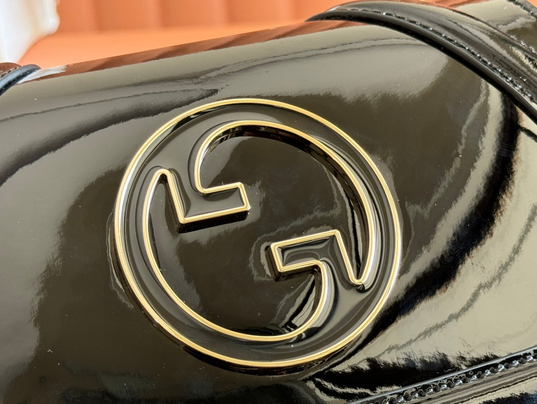 Gucci Blondie Bag Black Patent Leather