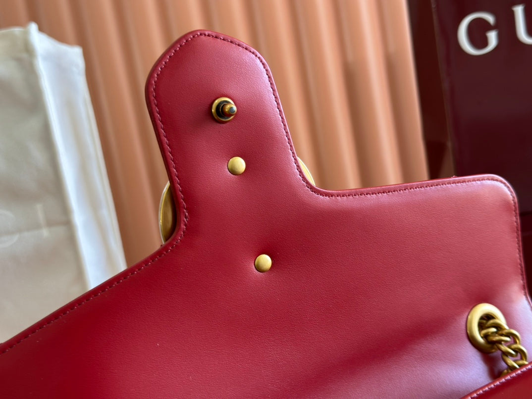 Gucci GG Marmont 31 Bag Red Calfskin 248222