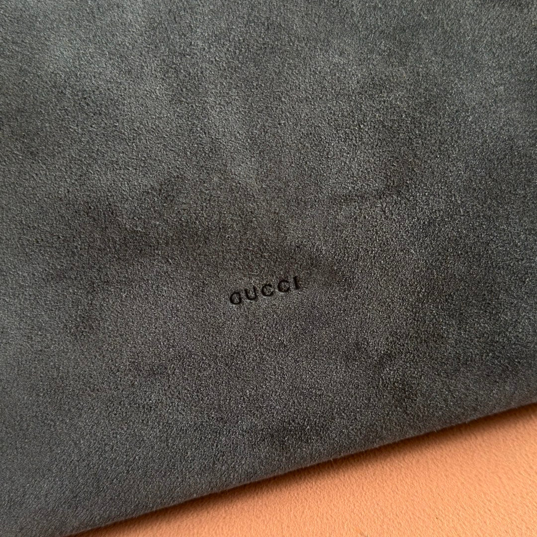 Gucci 2026 Beatrix Bag 35cm Gray Suede 277480