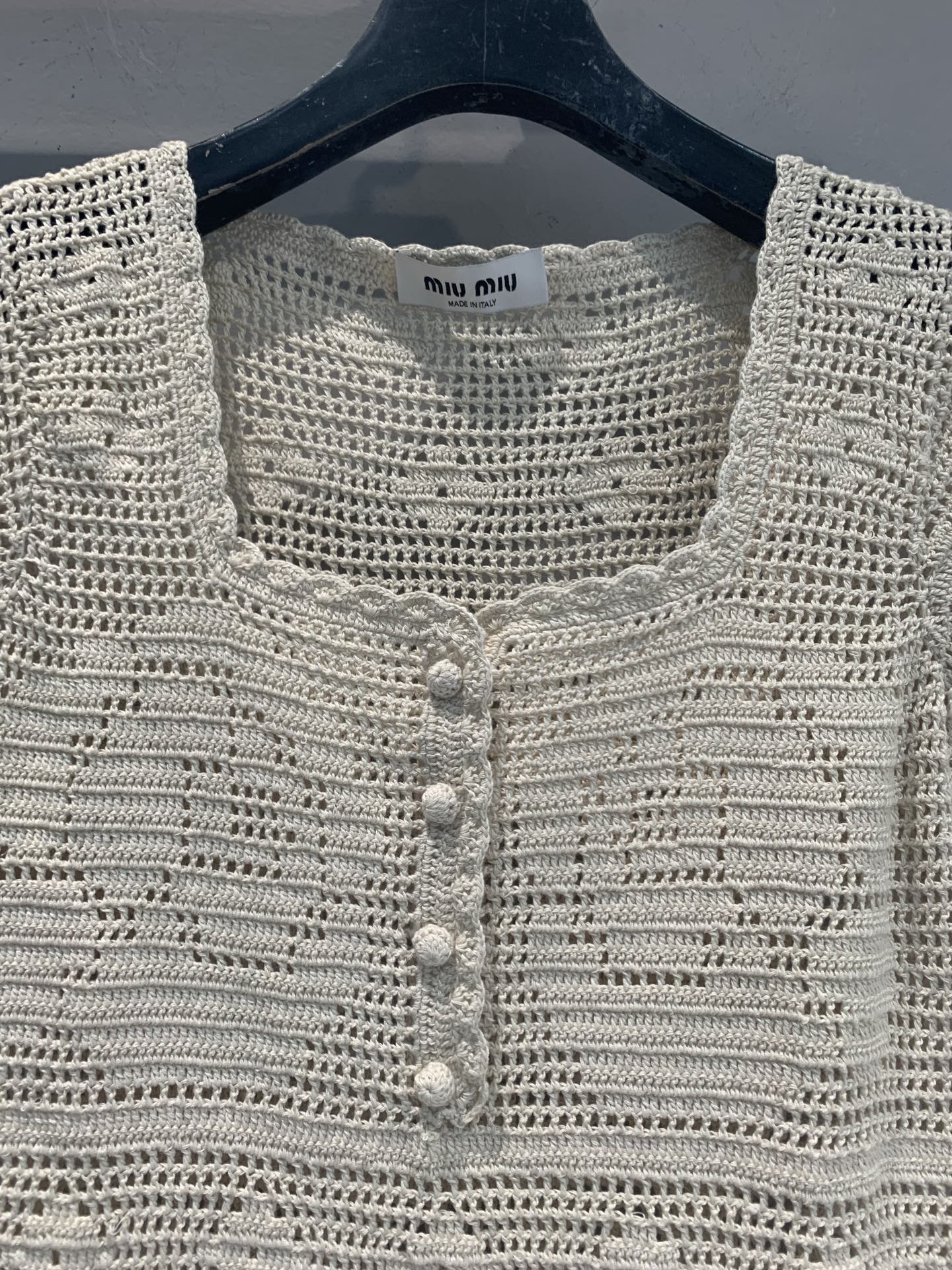 MiuMiu 2026 Dress Cream Wool 646099