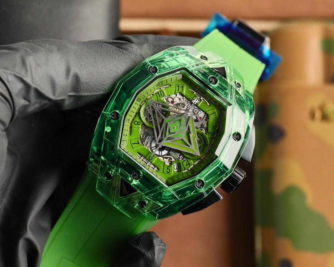 Hublot Big Bang Sang Bleu Green Ceramic 42MM Watch