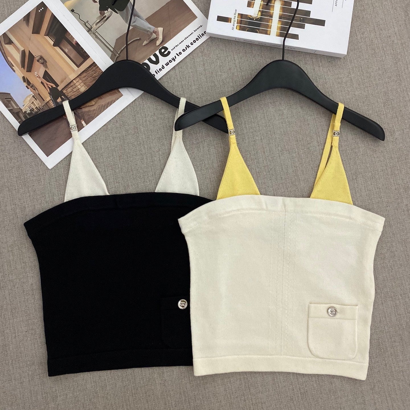 Chanel 2026 Strapless Camisole Wool Cashmere 170755