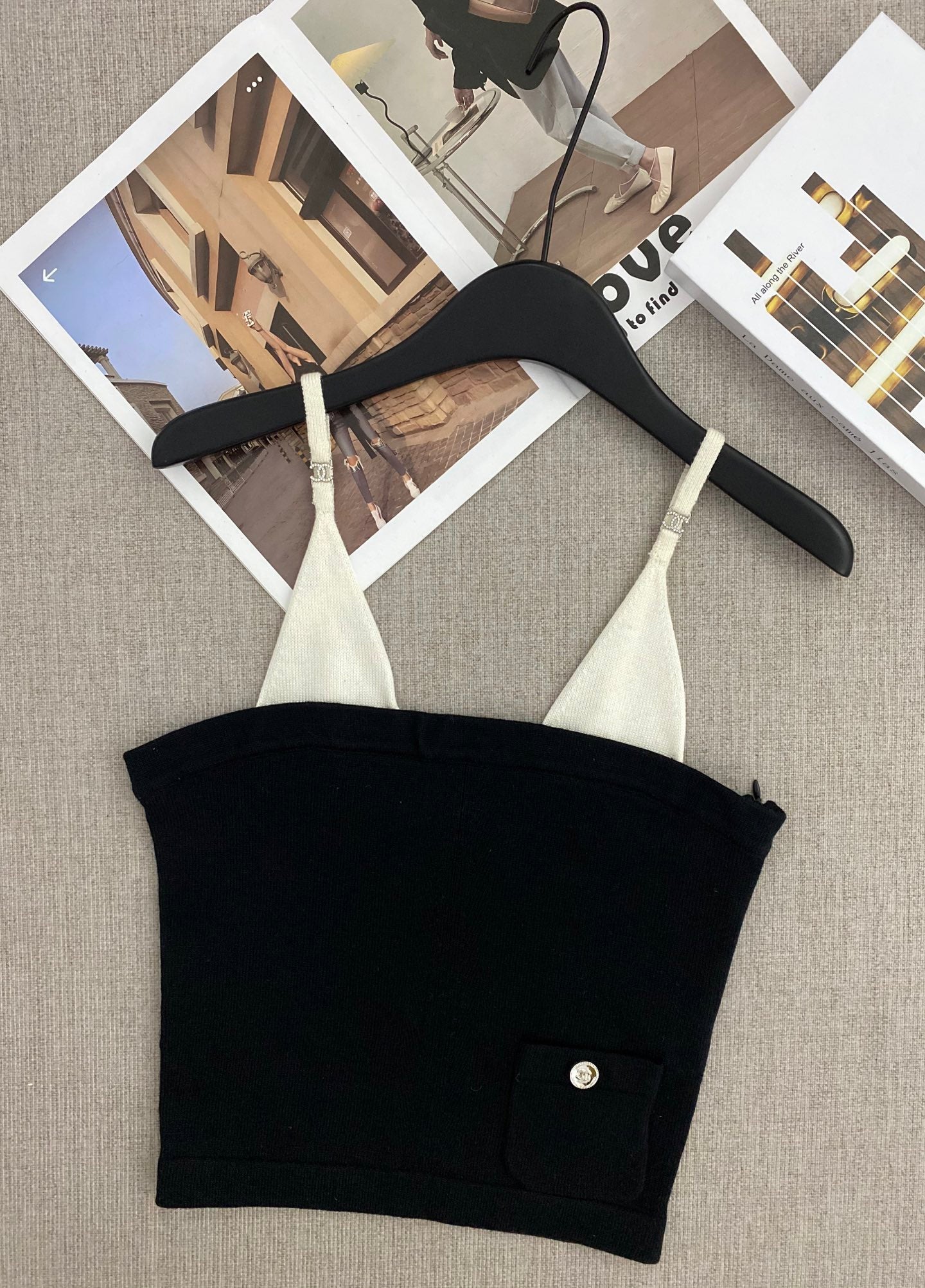 Chanel 2026 Strapless Camisole Wool Cashmere 170755