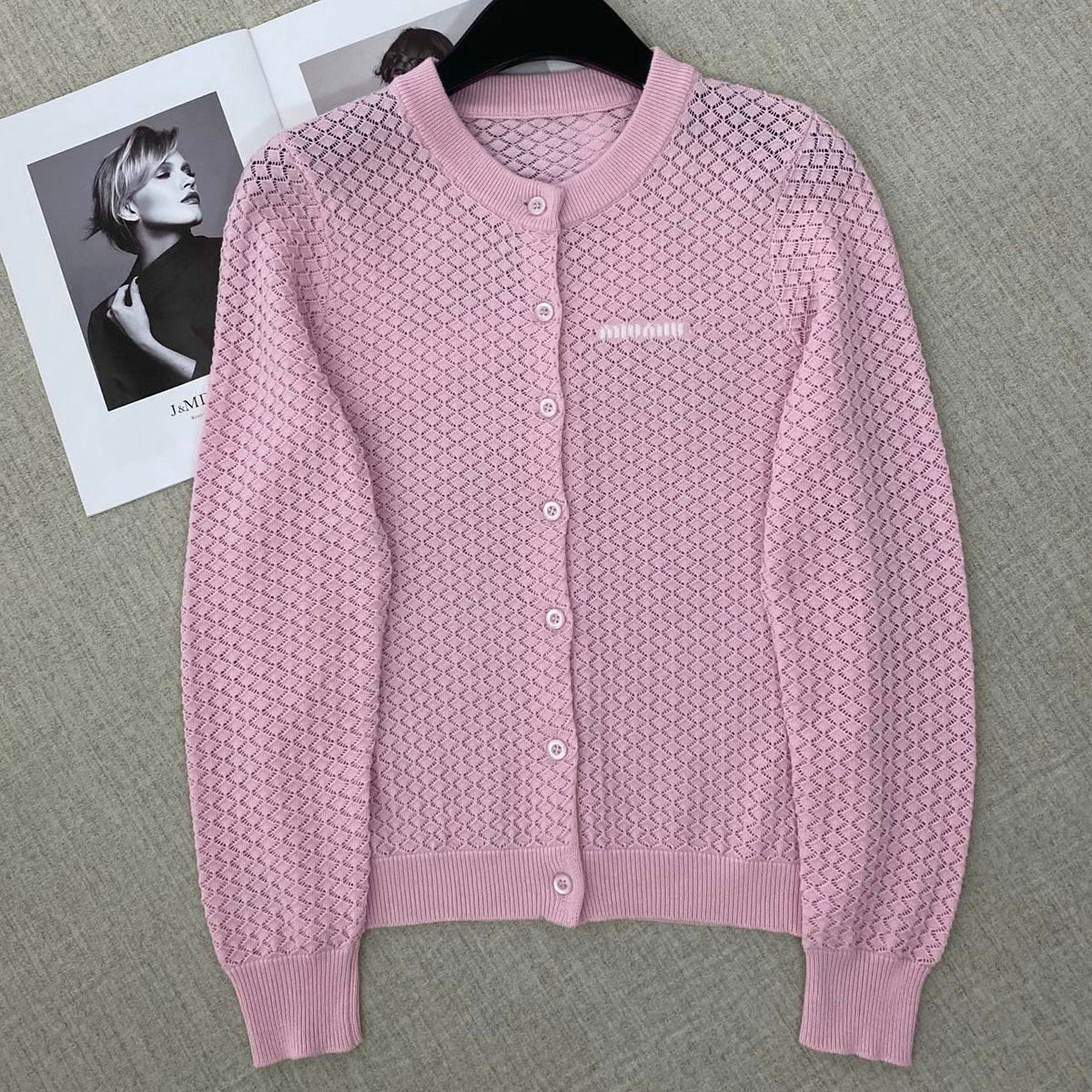Miumiu 2026 Crew-Neck Cardigan Wool 433379