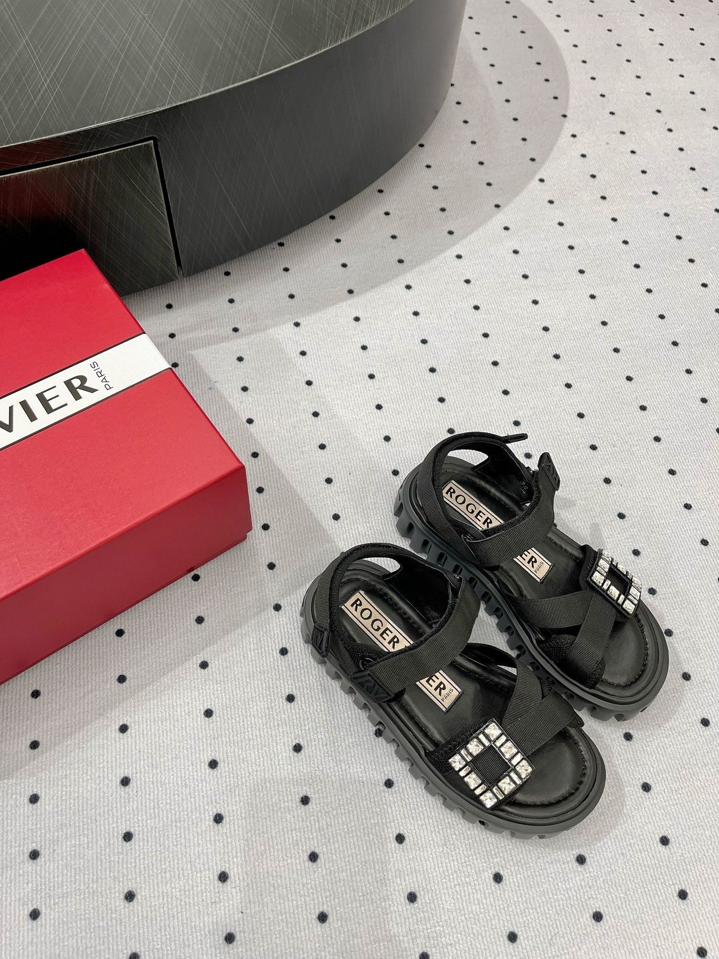 Viv Comfort Sandals Black Sheepskin 295954