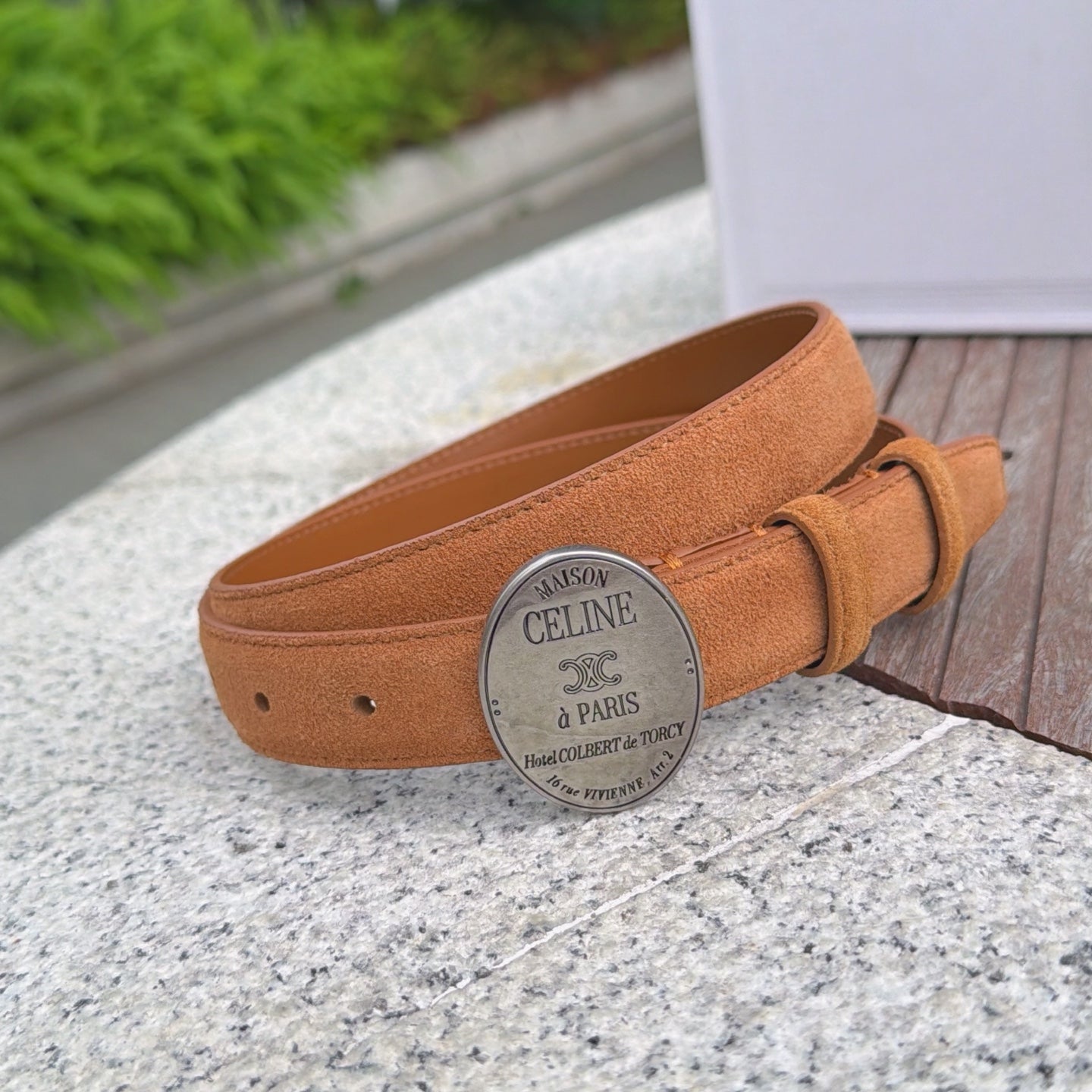 Celine 2026 Belt 2.5cm Suede