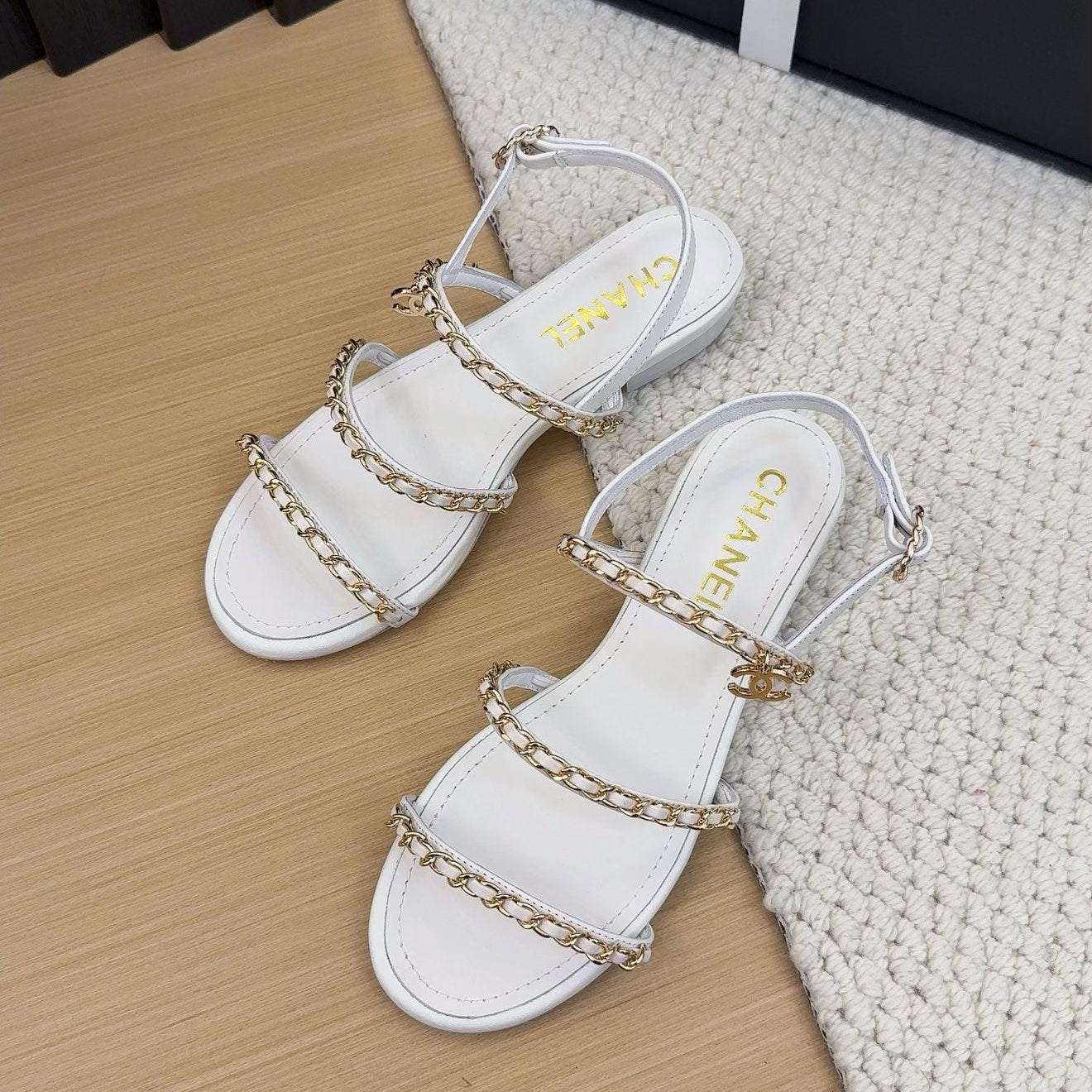 CC 25S Sandal Three Leather Strap Calfskin