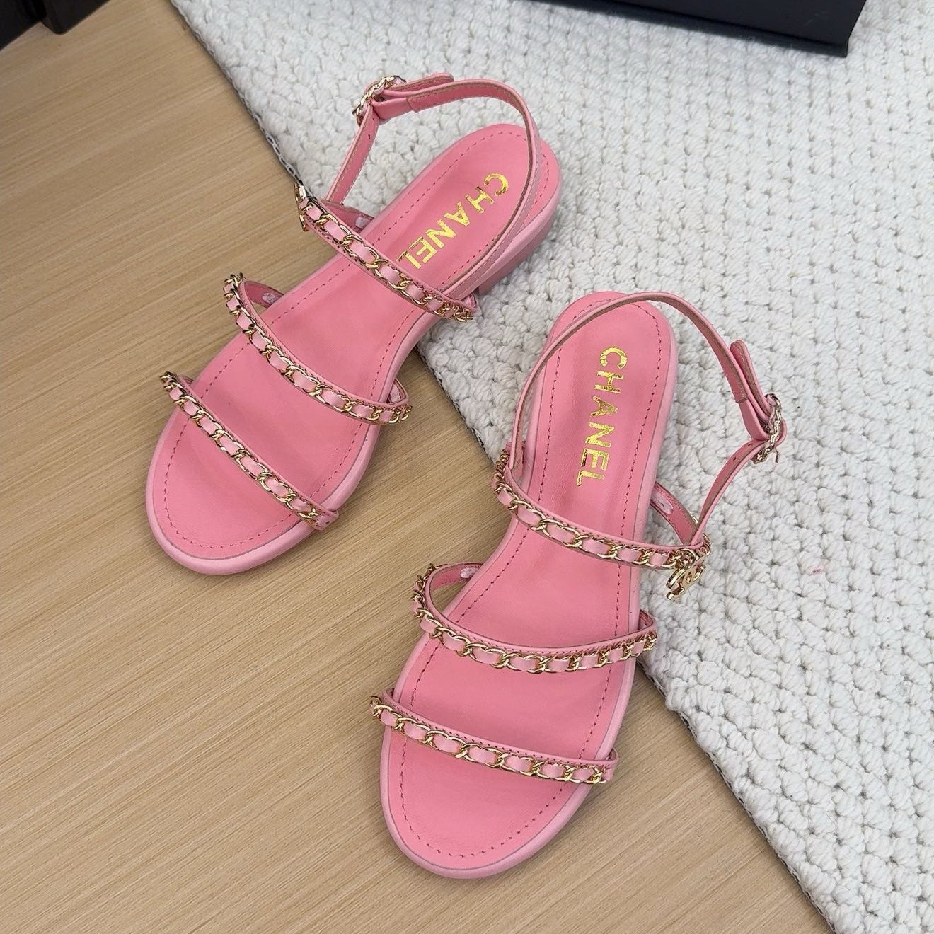 CC 25S Sandal Three Leather Strap Calfskin