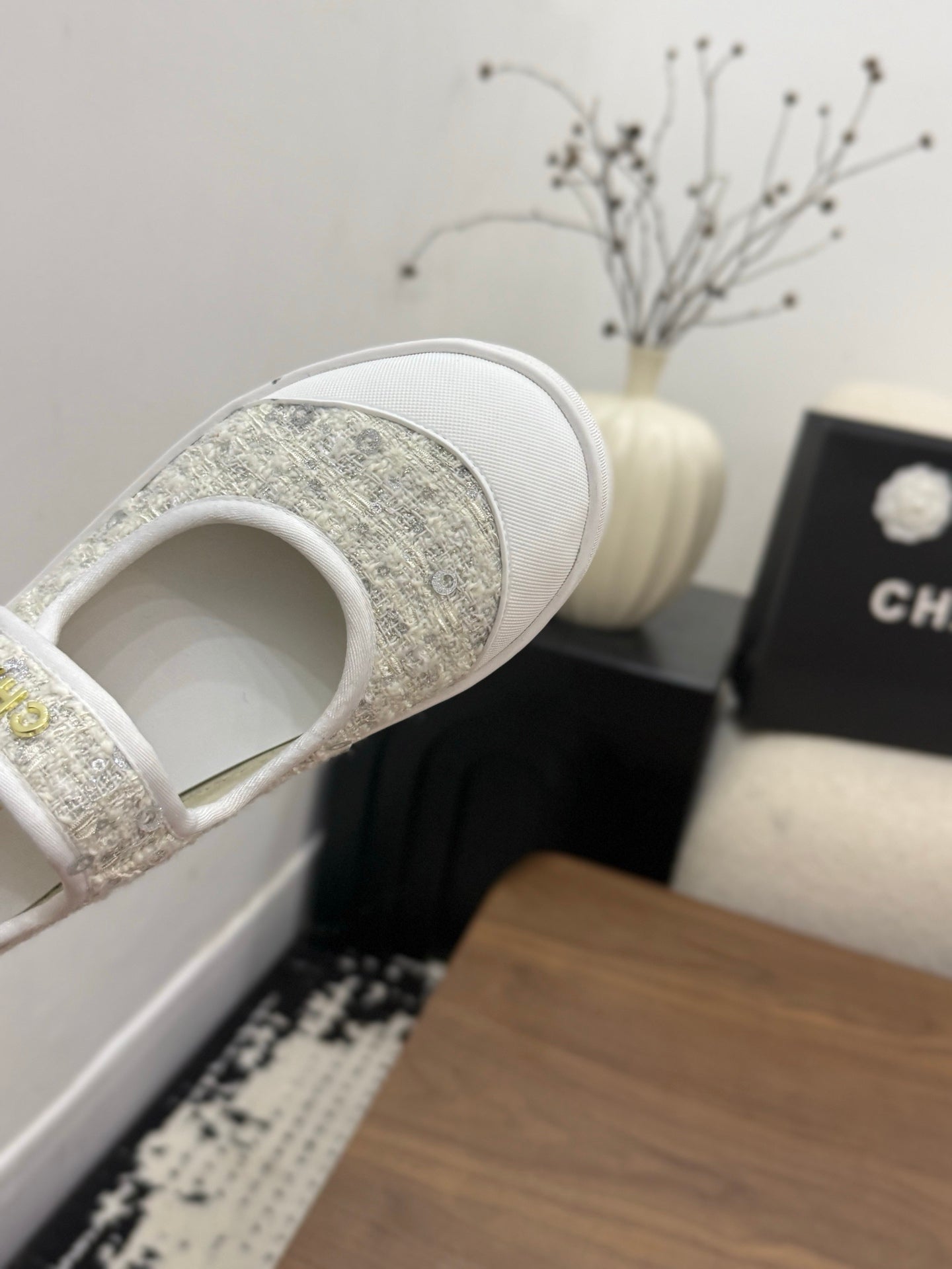 Chanel 2026 Ballet Flat Tweed Leather 904353