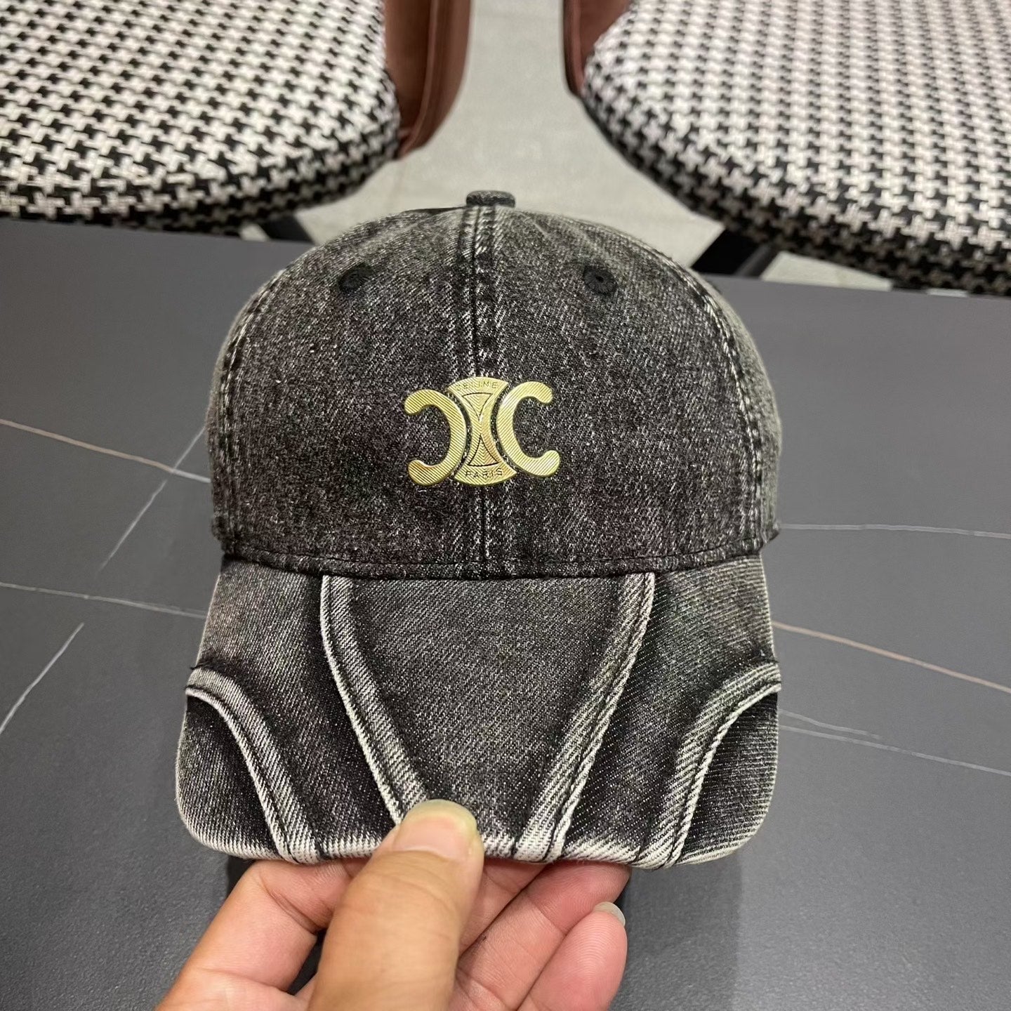 Celine Baseball Denim Hat 196142