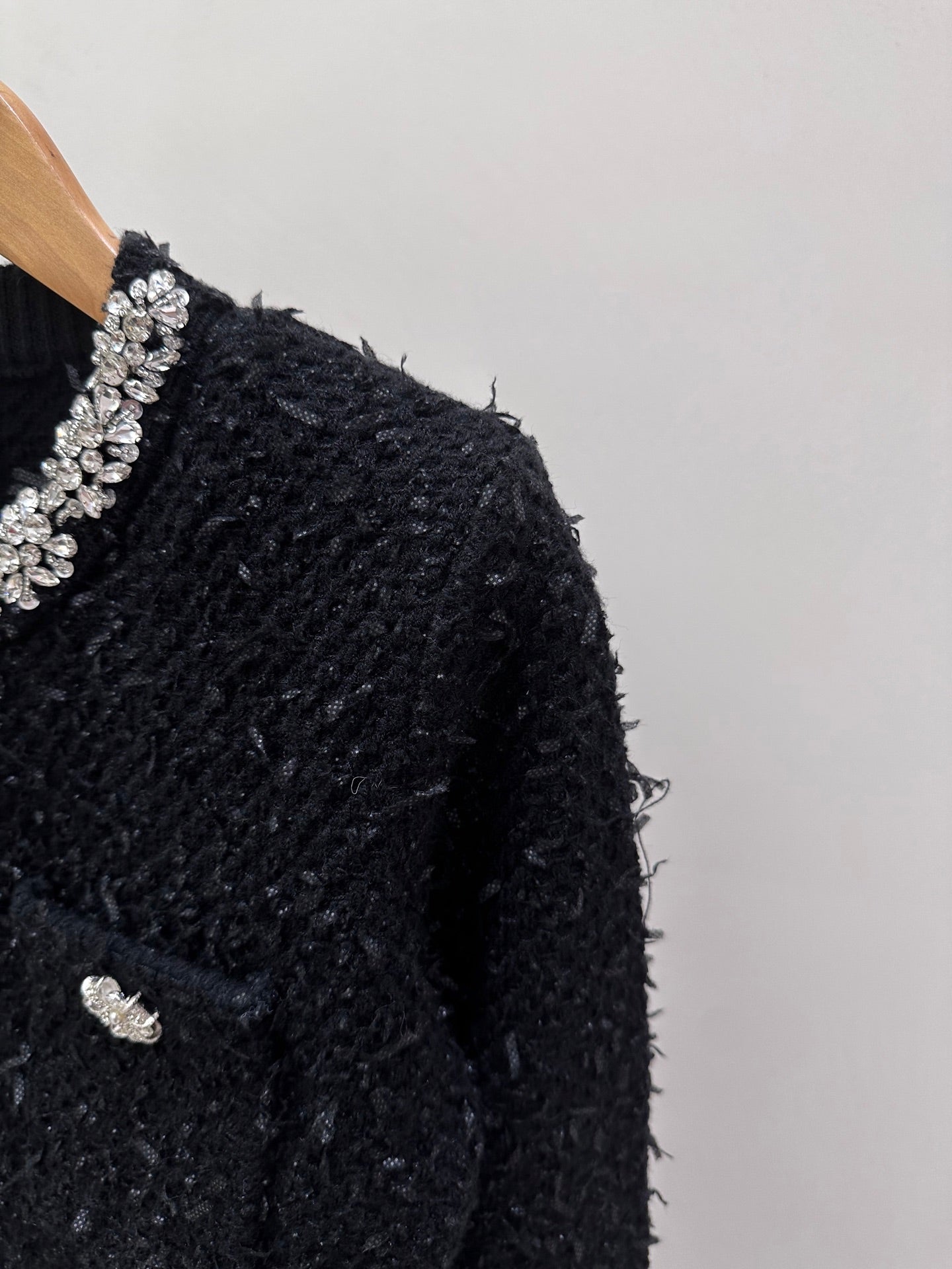 CC 25 knitted Cardigan Black Tweed 59490520