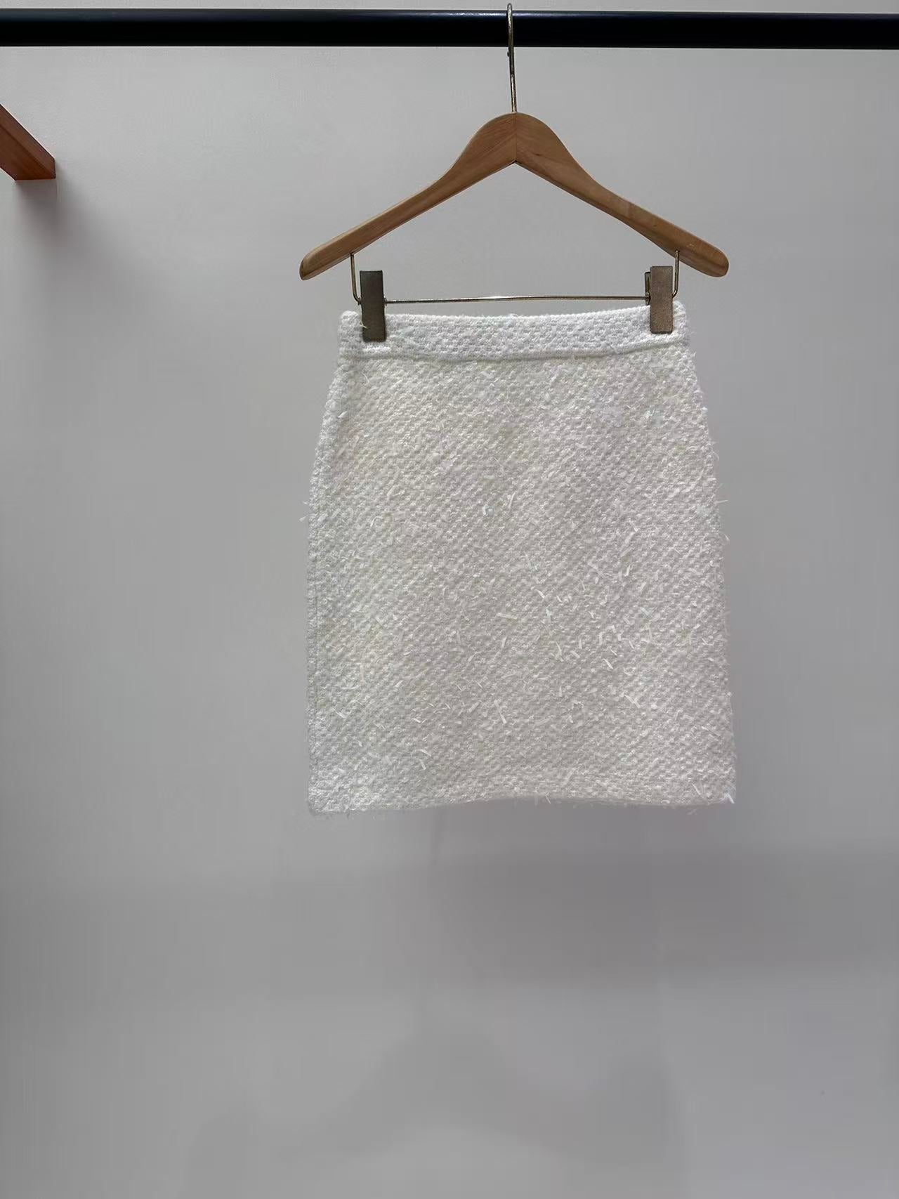 CC 25 Set Knitted Cardigan White Tweed 59490520