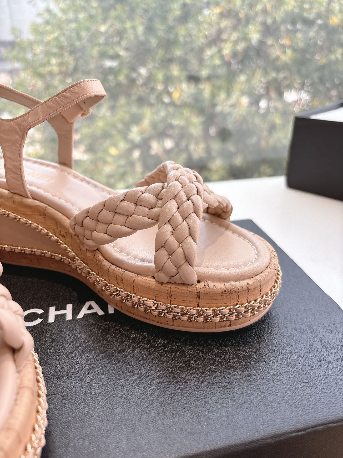 CC Mules Sandals Pink Nude 6cm Lambskin 202887