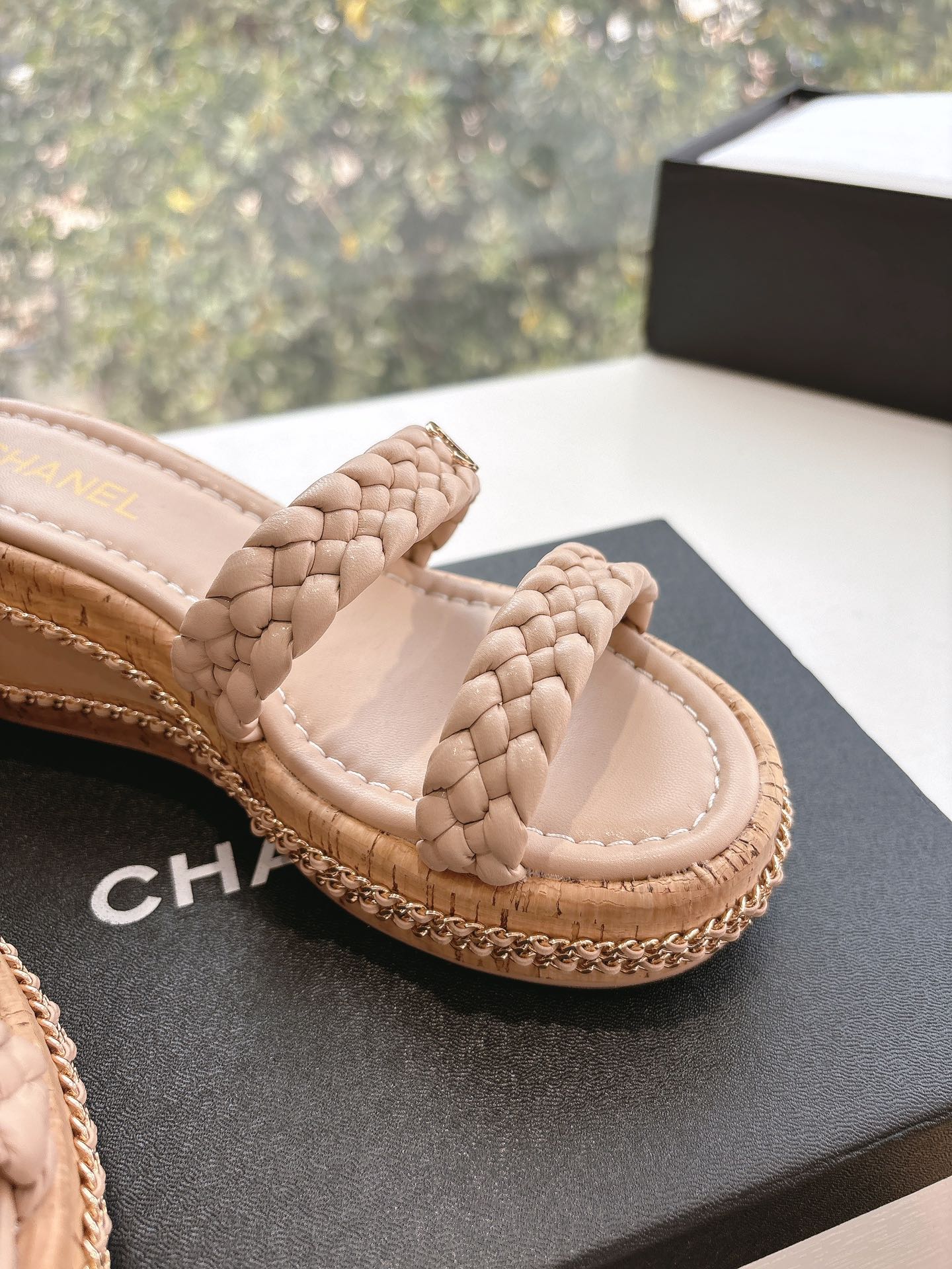 CC Mules Sandals Nude 6cm Lambskin 202888