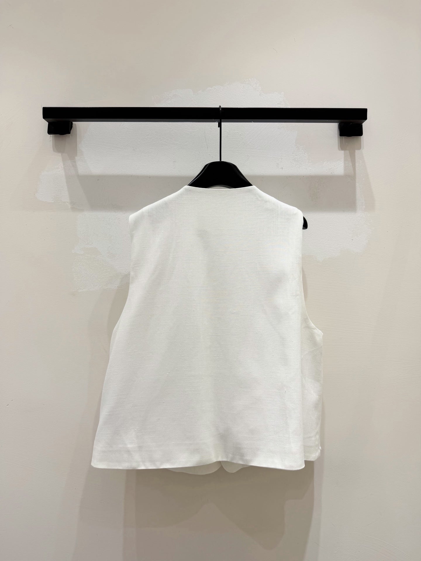 Miumiu 2026 Vest With Double-sided Floral Pattern White Cotton