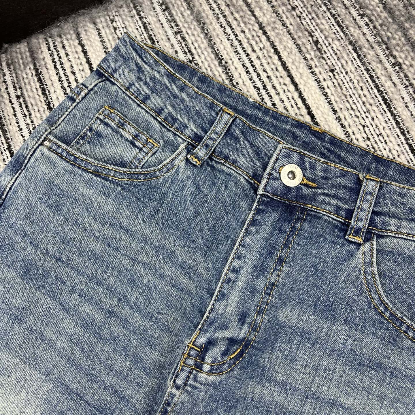 Miumiu 2026 Flared Jeans Blue Cotton 178941