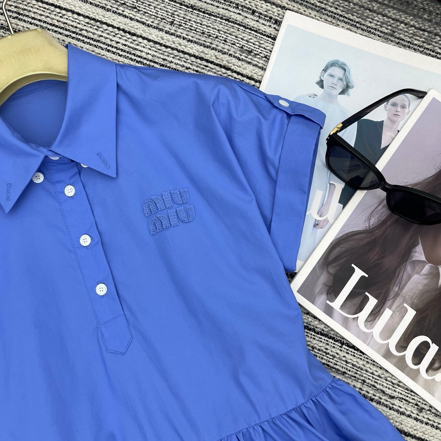 MiuMiu 2026 Dress Blue Cotton 646522