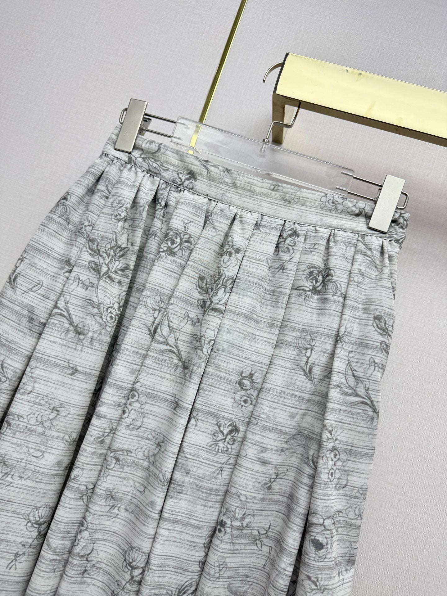 Dior 2026 Midi Skirt Grey Polyester 396914