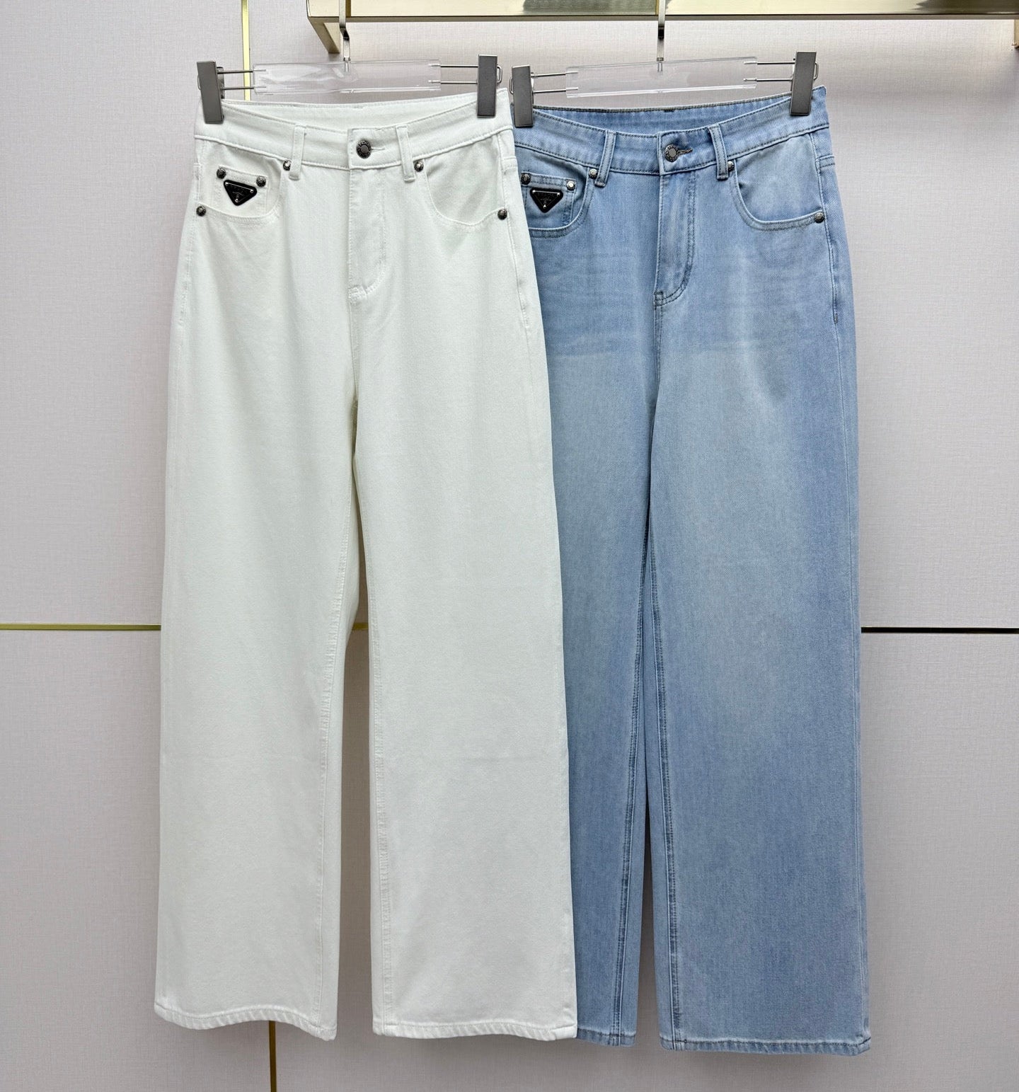 Prada 2026 Straight Leg Jeans Cotton 367748