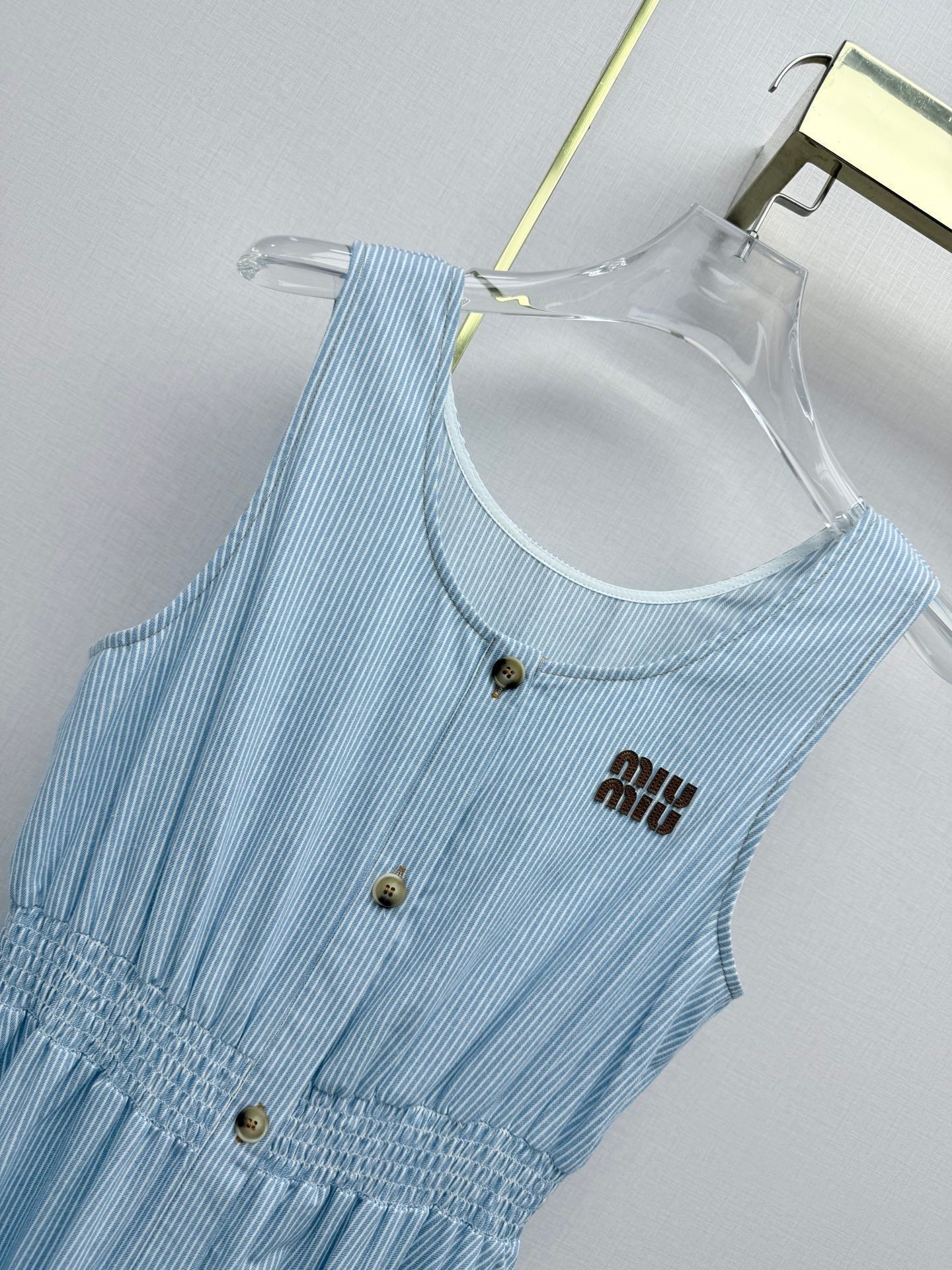Miumiu 2026 Sleeveless Dress Cotton 396773