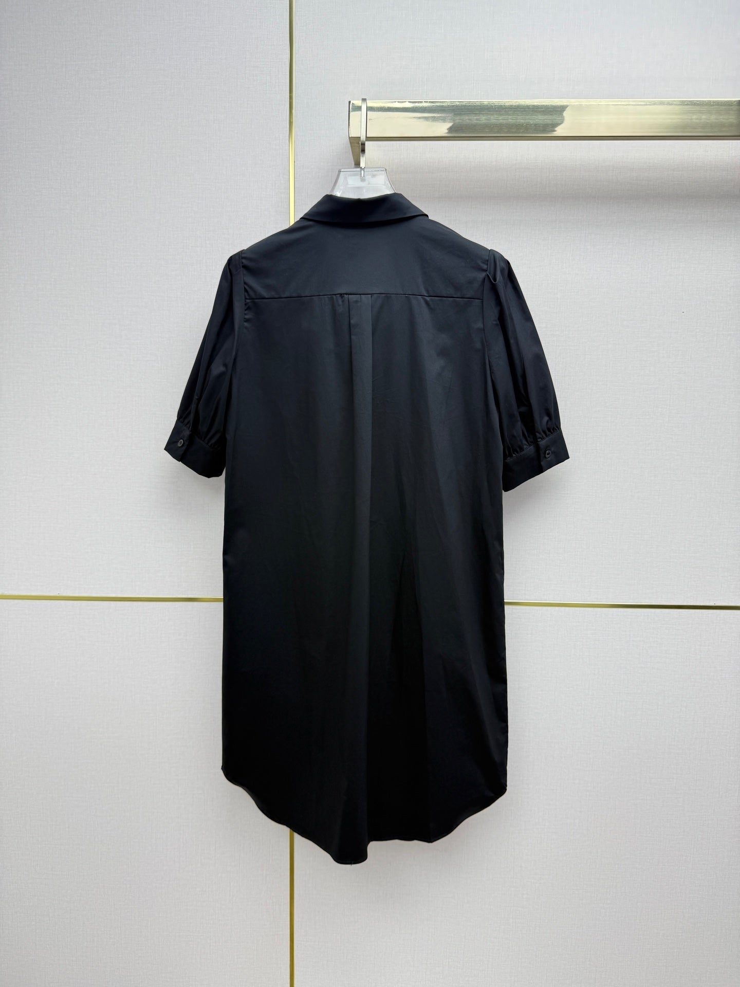 Prada 2026 Puff Sleeve Shirt Dress Cotton 396892