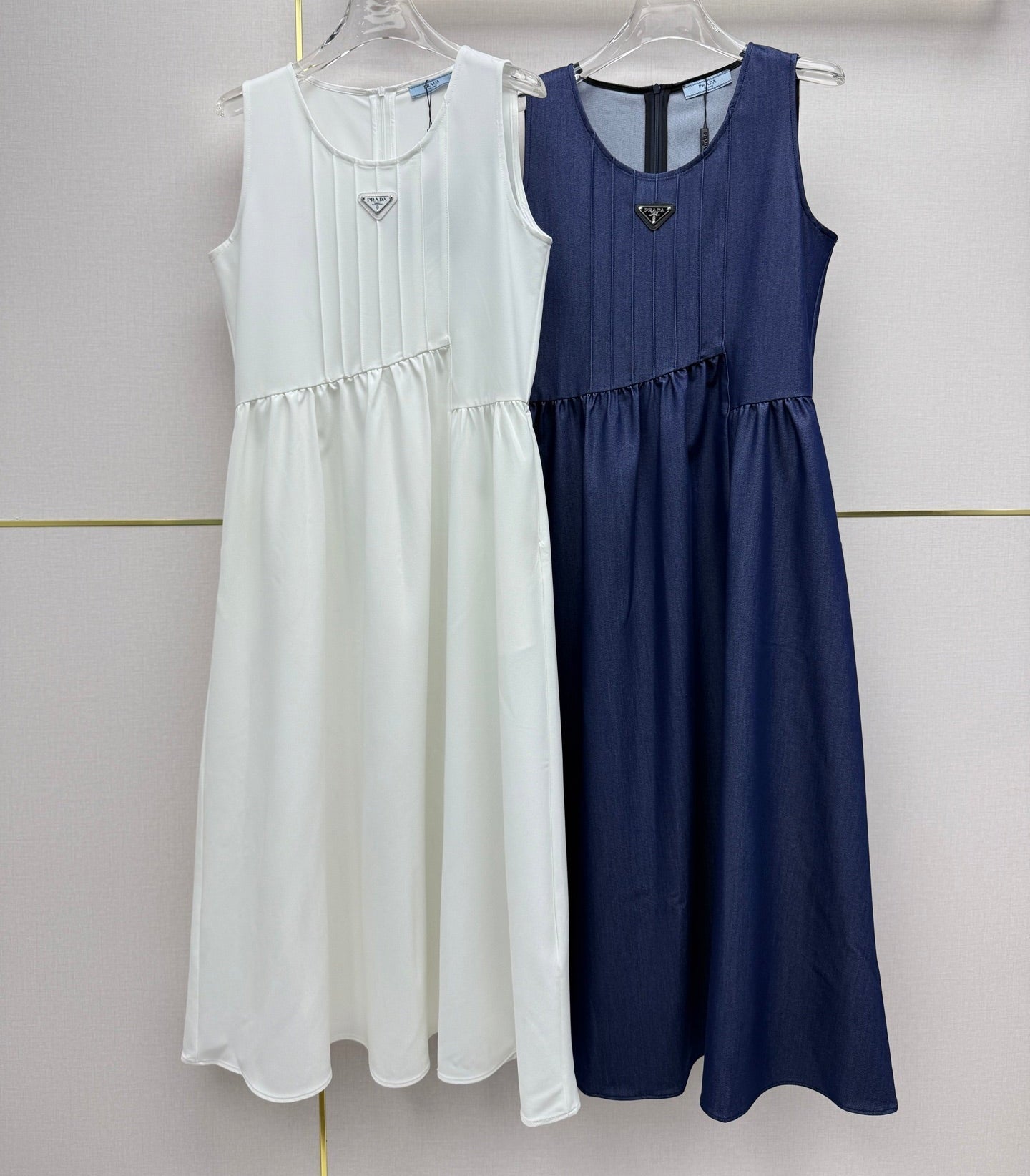 Prada 2026 Sleeveless Dress Cotton 396824
