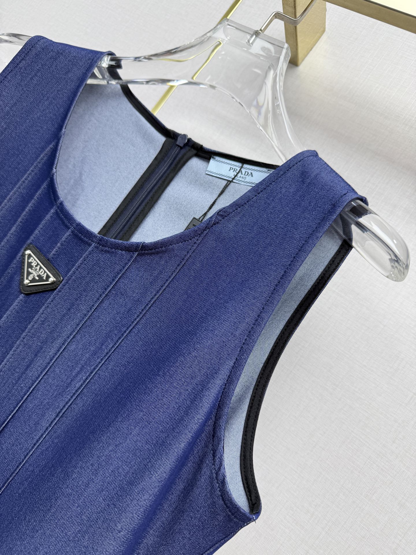 Prada 2026 Sleeveless Dress Cotton 396824