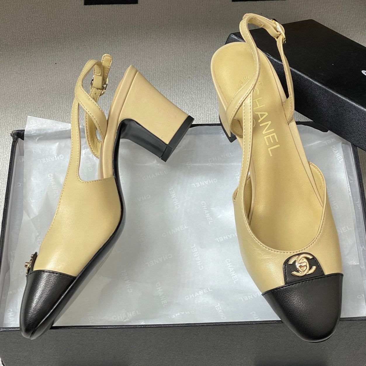 Chanel 25 Slingback 50mm Lambskin