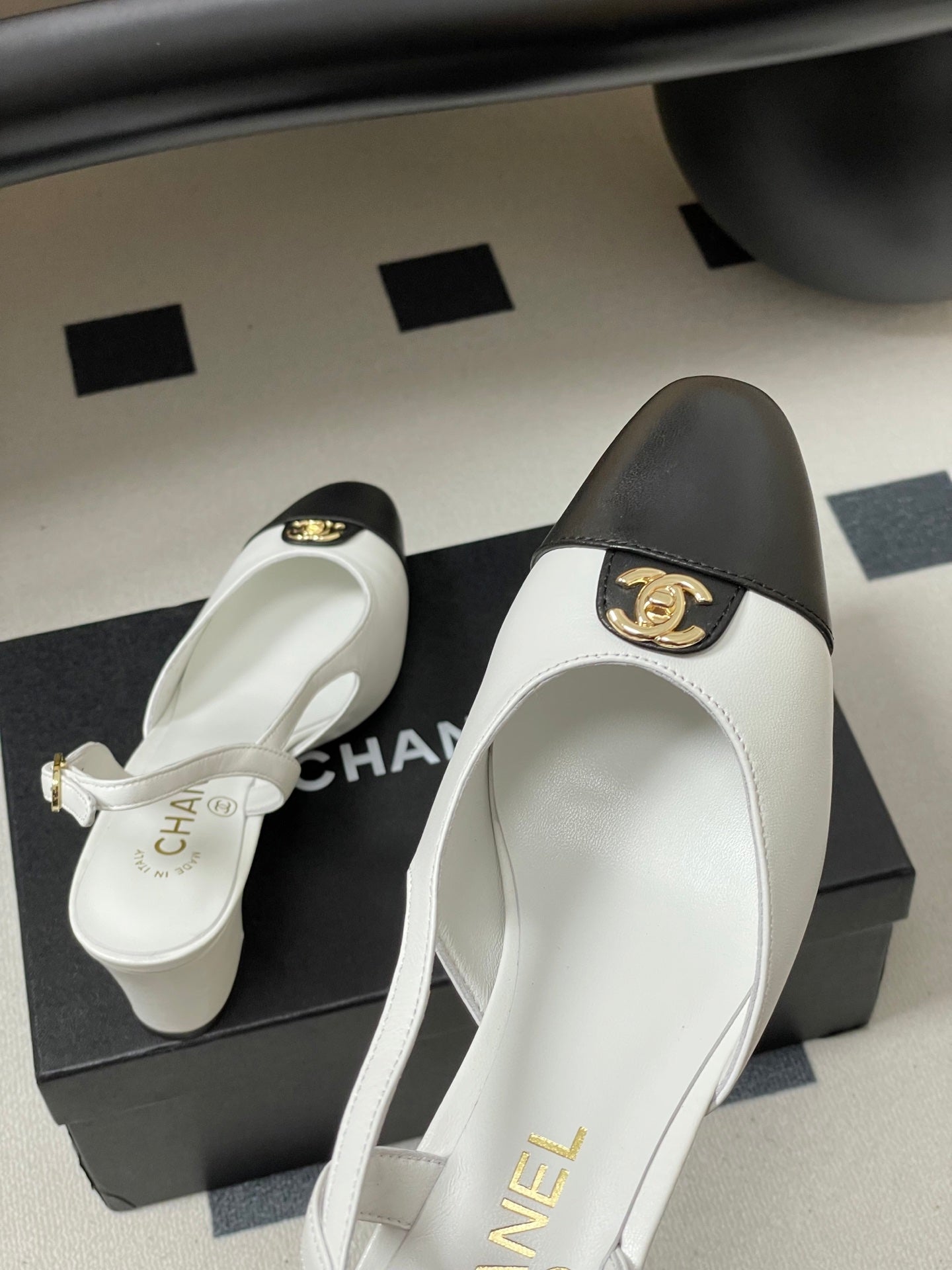 Chanel 25 Slingback 50mm Lambskin