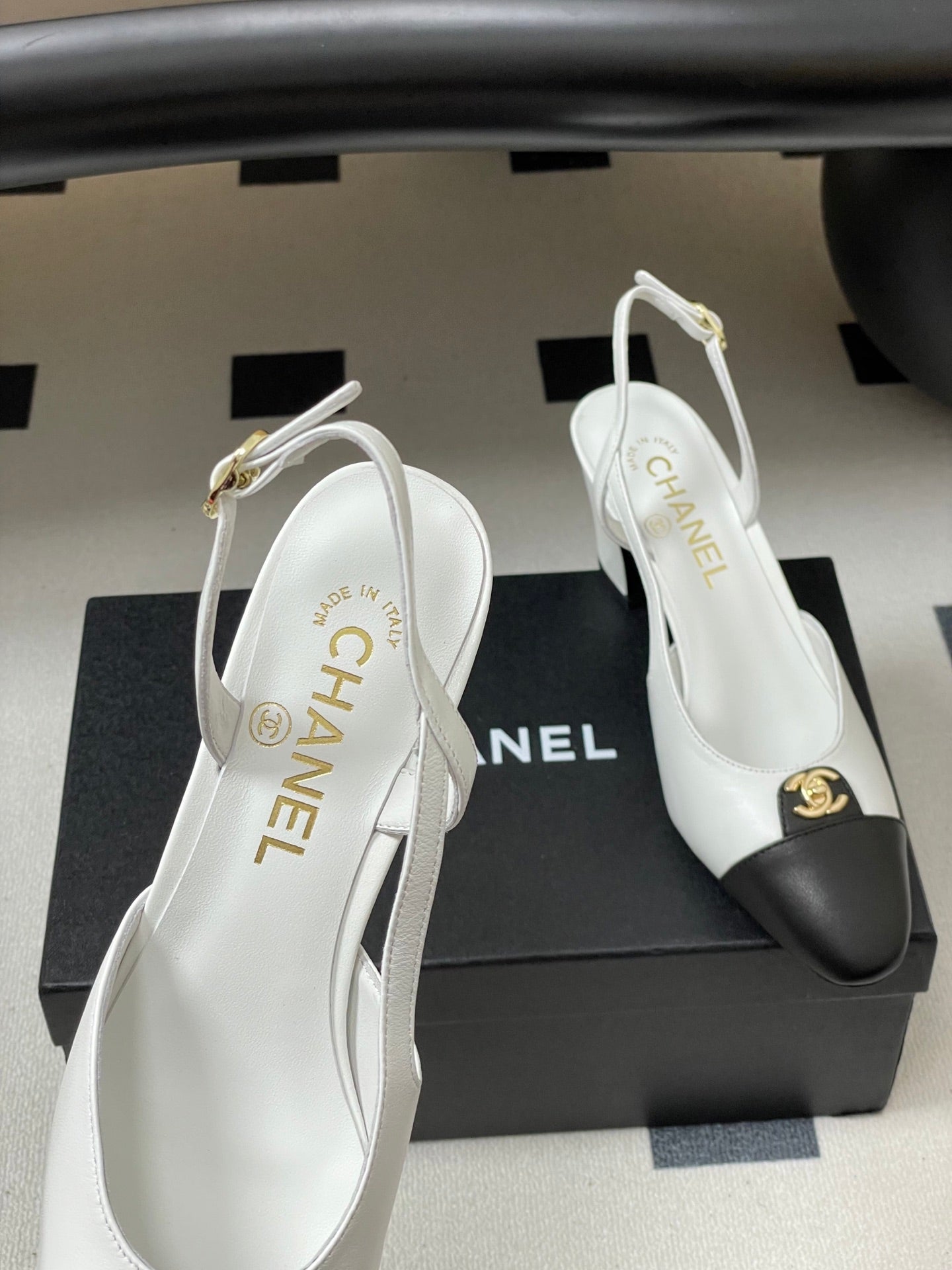 Chanel 25 Slingback 50mm Lambskin